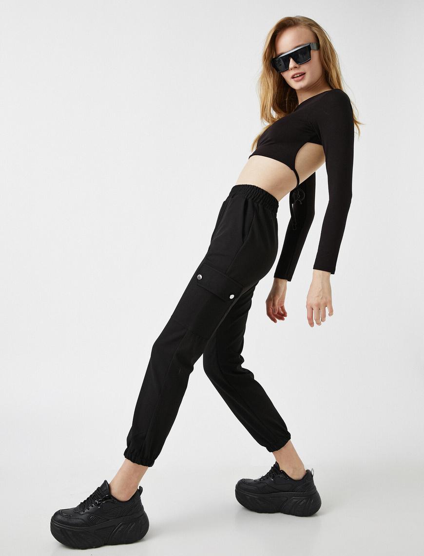   Krep Kargo Jogger Pantolon