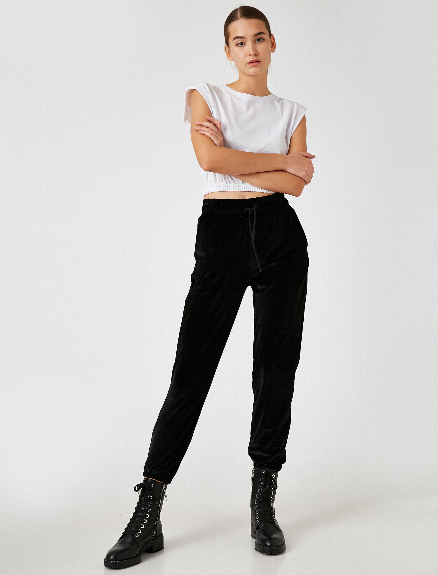   Kadife Jogger Eşofman Altı