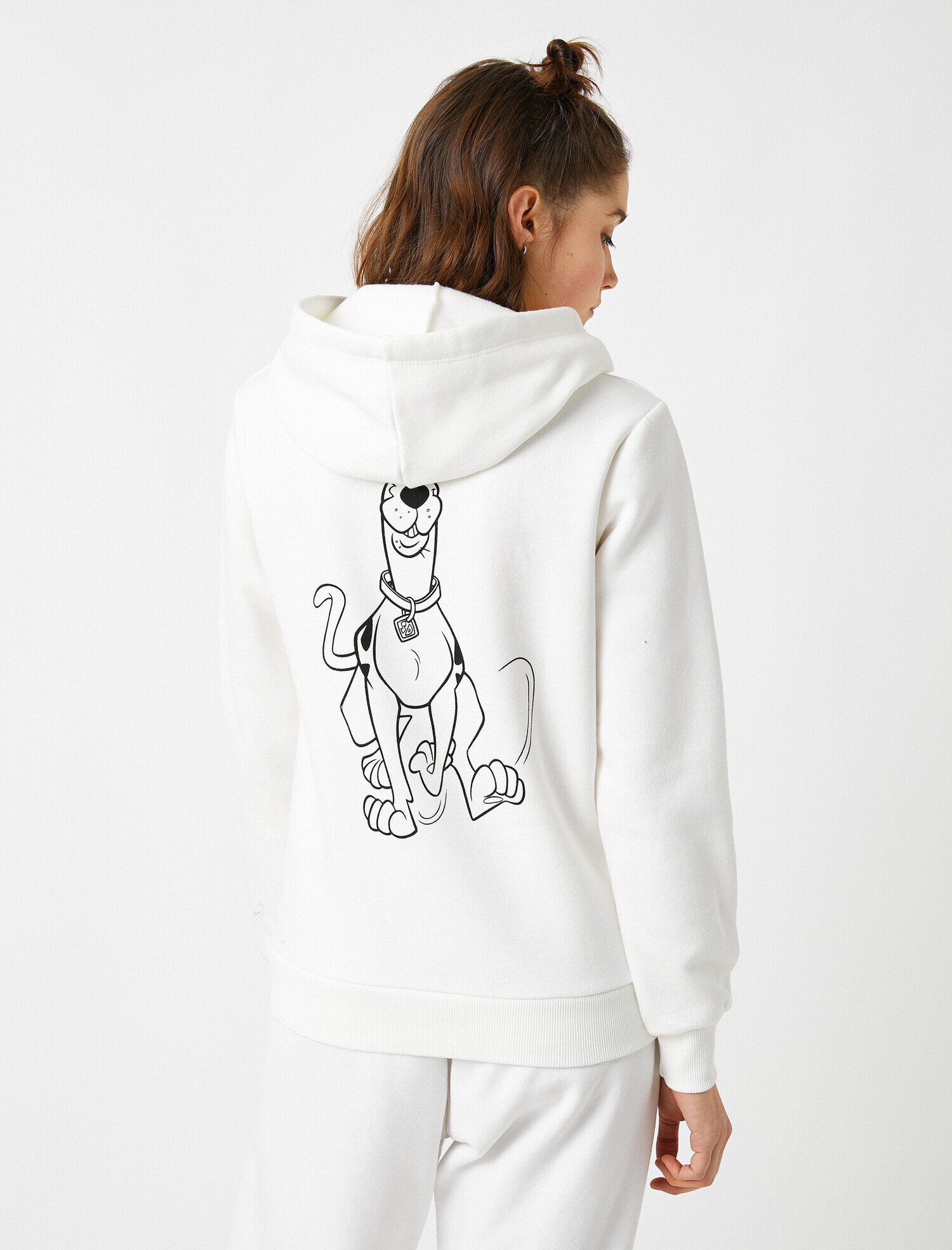   Warner Bros Lisanslı Pamuklu Yazılı Baskılı Kapüşonlu Sweatshirt