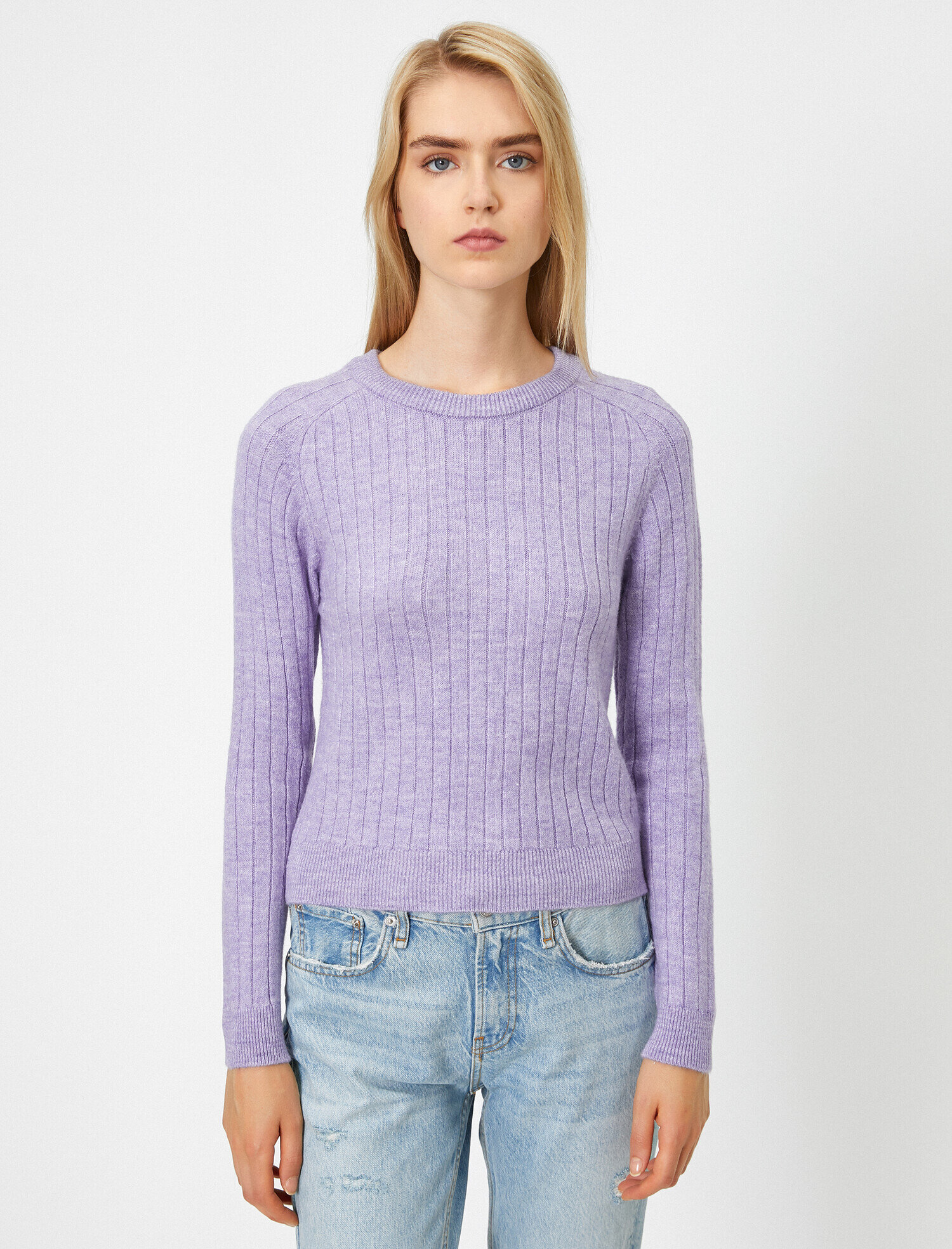   Uzun Kollu Kayik Yaka Triko kazak