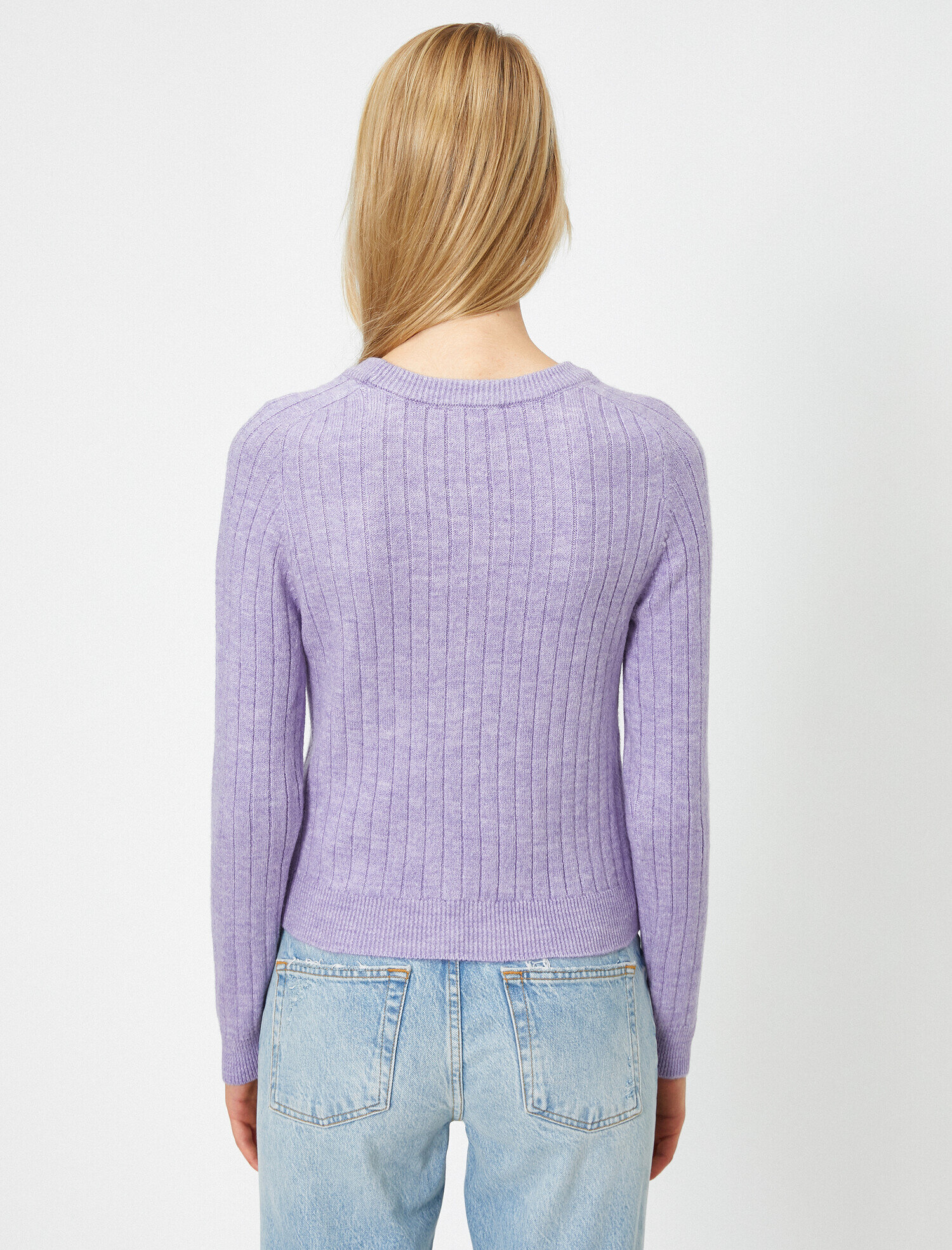   Uzun Kollu Kayik Yaka Triko kazak