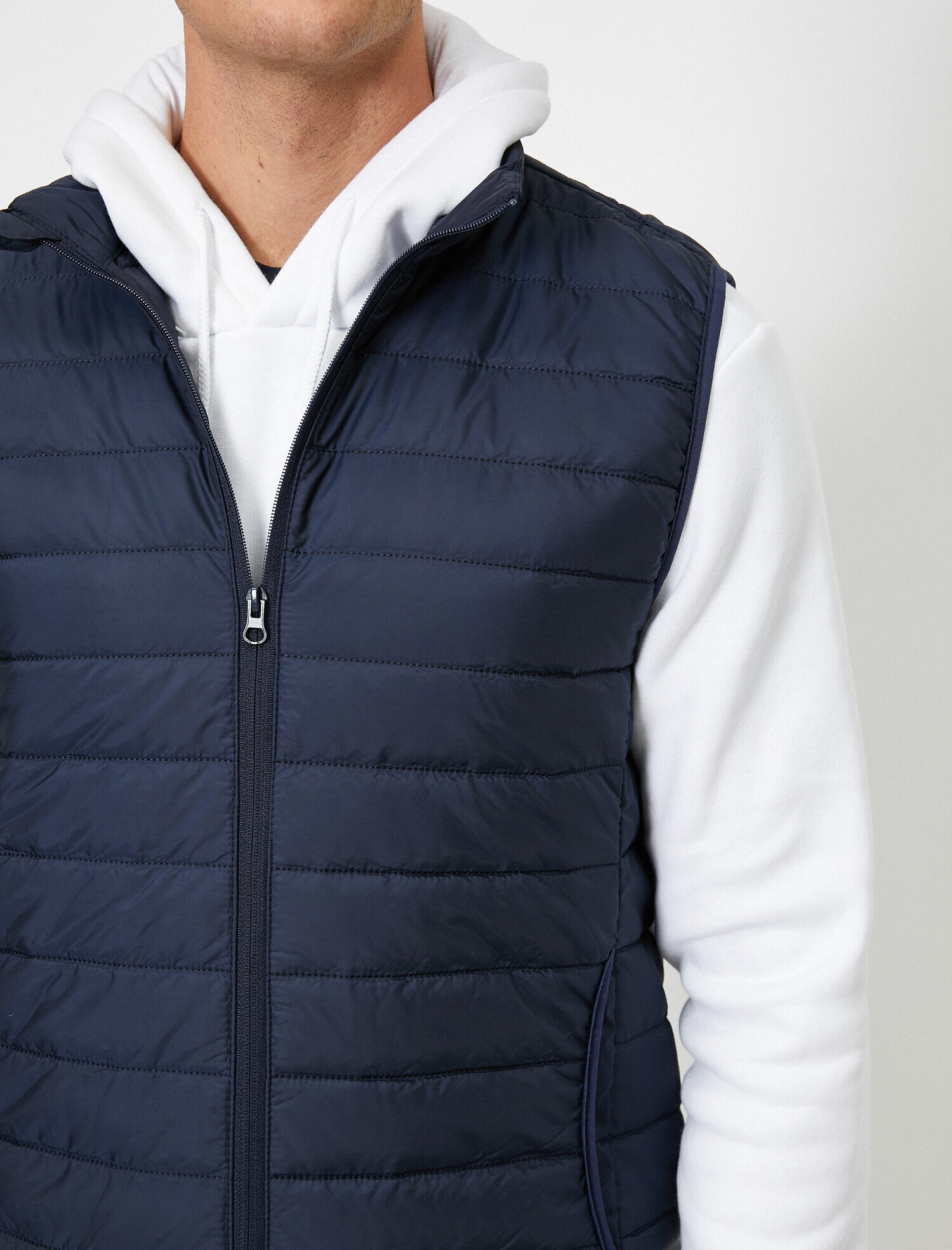   Fermuarlı Cepli Yelek