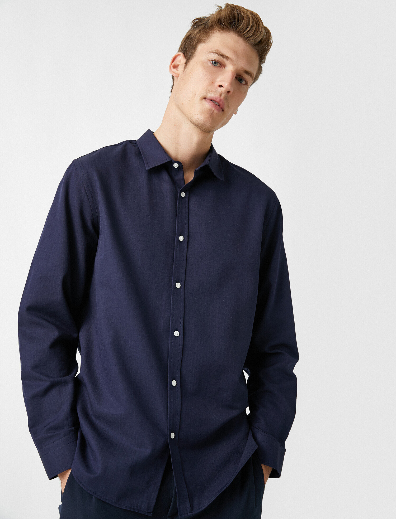   Uzun Kollu Basic Gömlek Non Iron