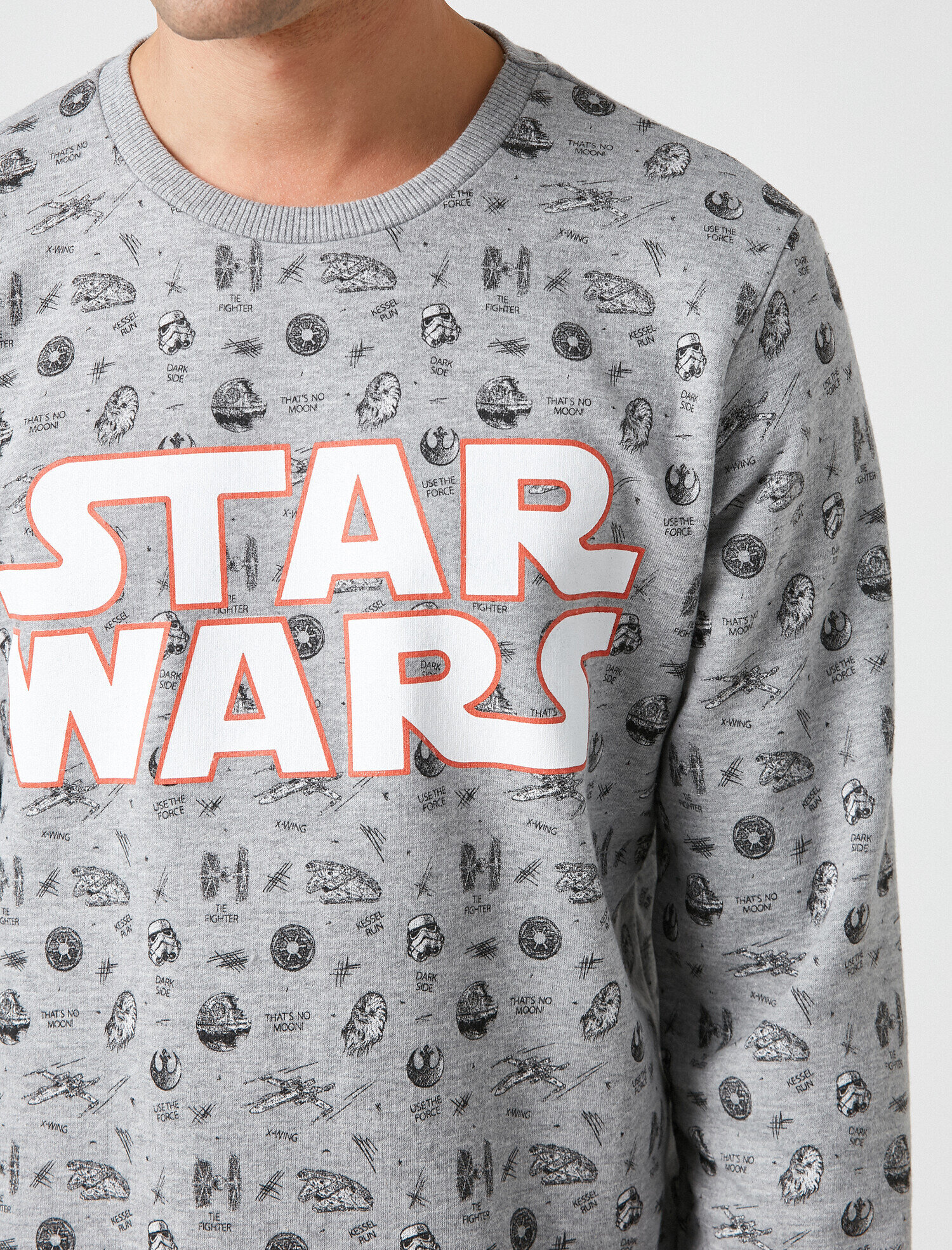   Star Wars Lisanslı Bisiklet Yaka Sweatshirt