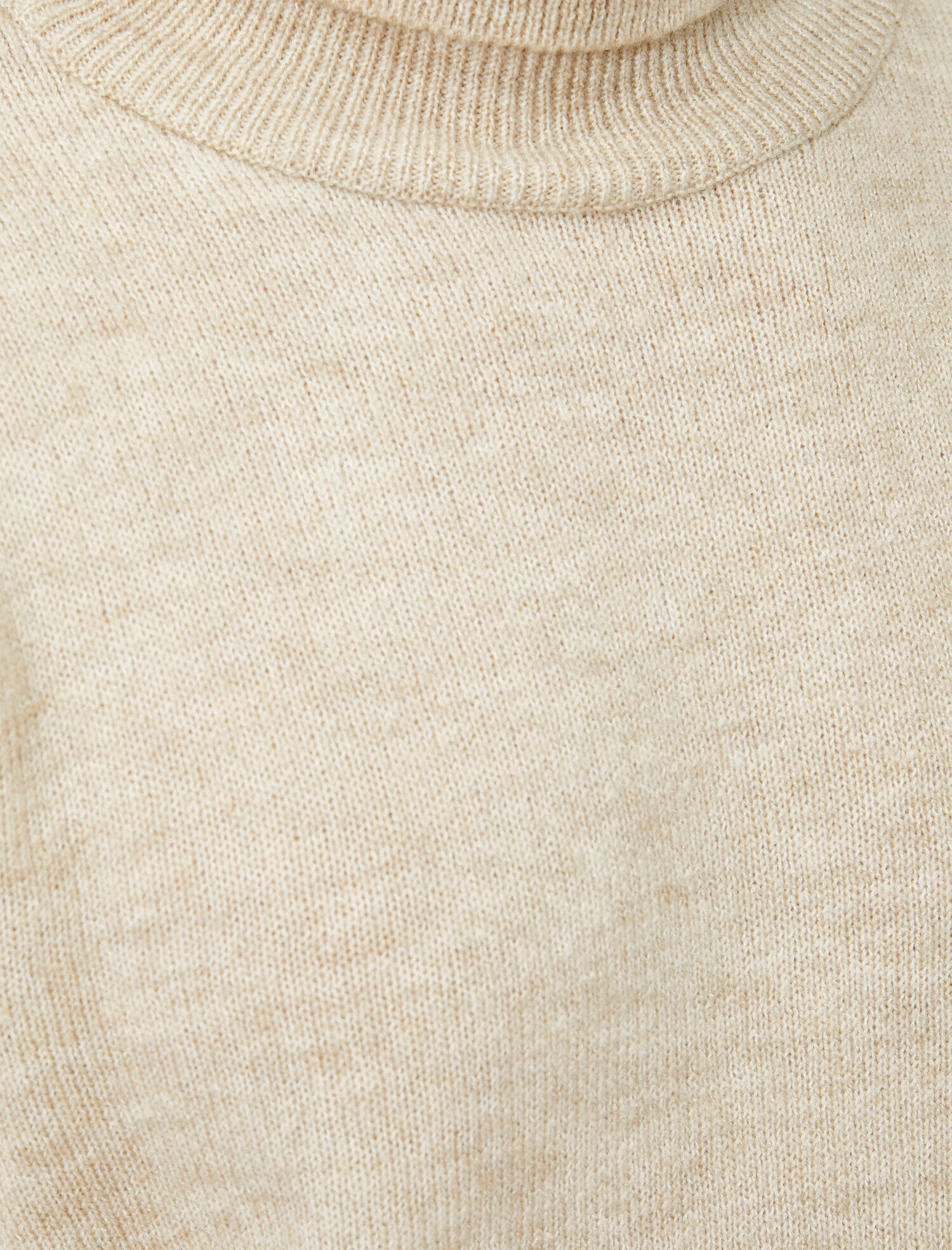   Boğazlı Triko Kazak Uzun Kollu