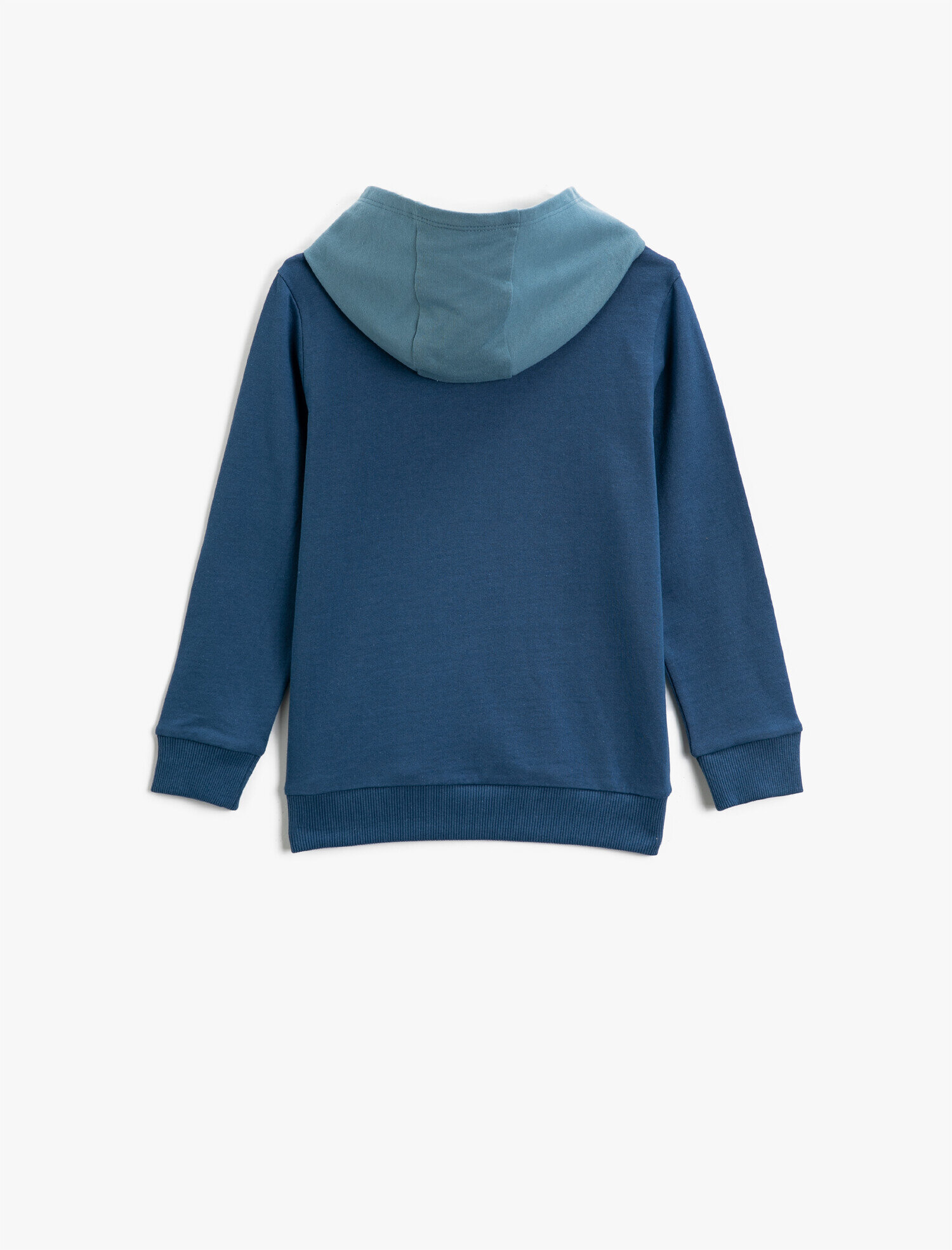  Erkek Çocuk Pamuklu Baskılı Kapüşonlu Uzun Kollu Sweatshirt