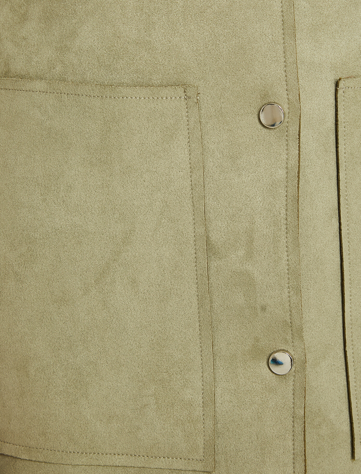   Süet Görünümlü Trençkot