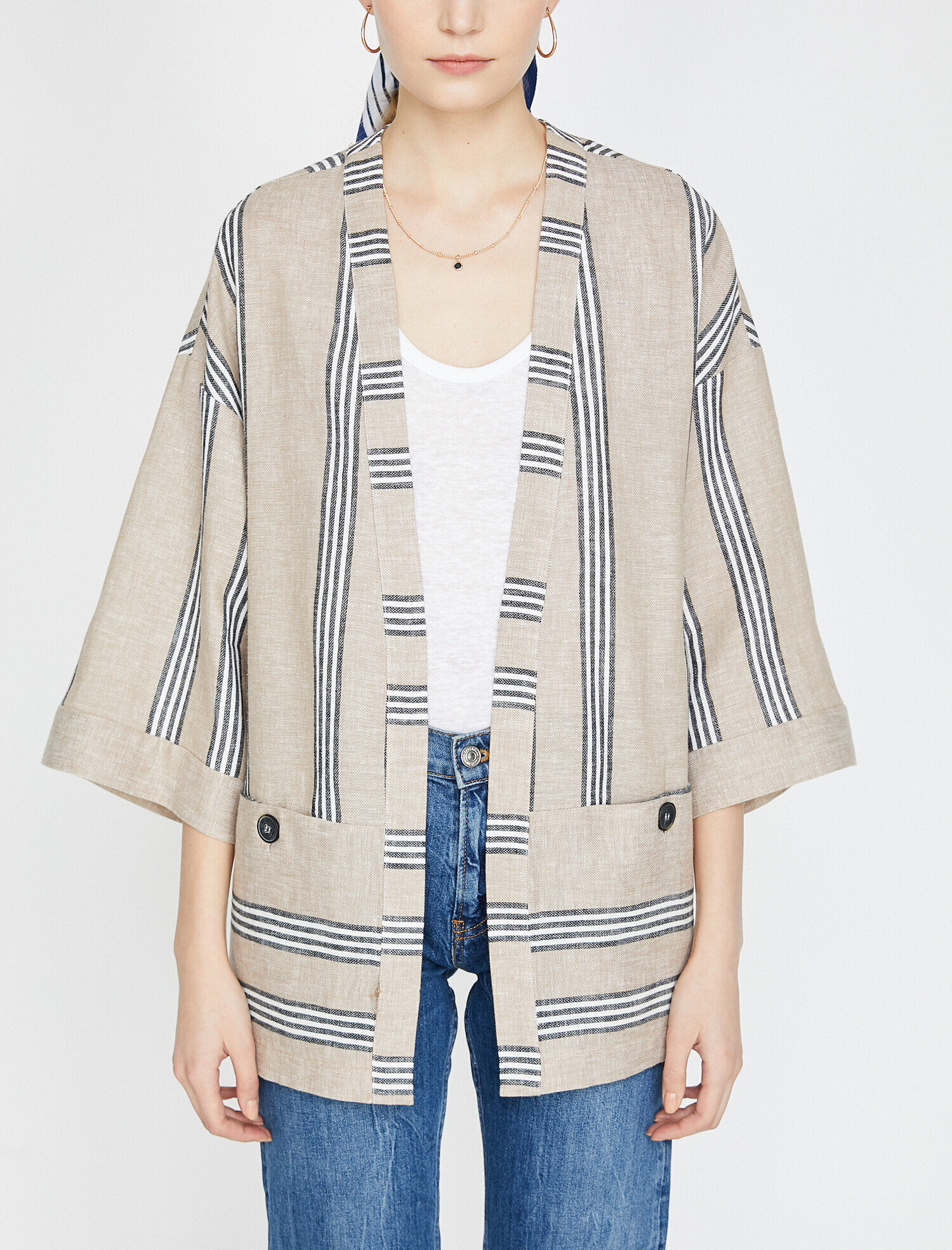   Keten Karışımlı Mont