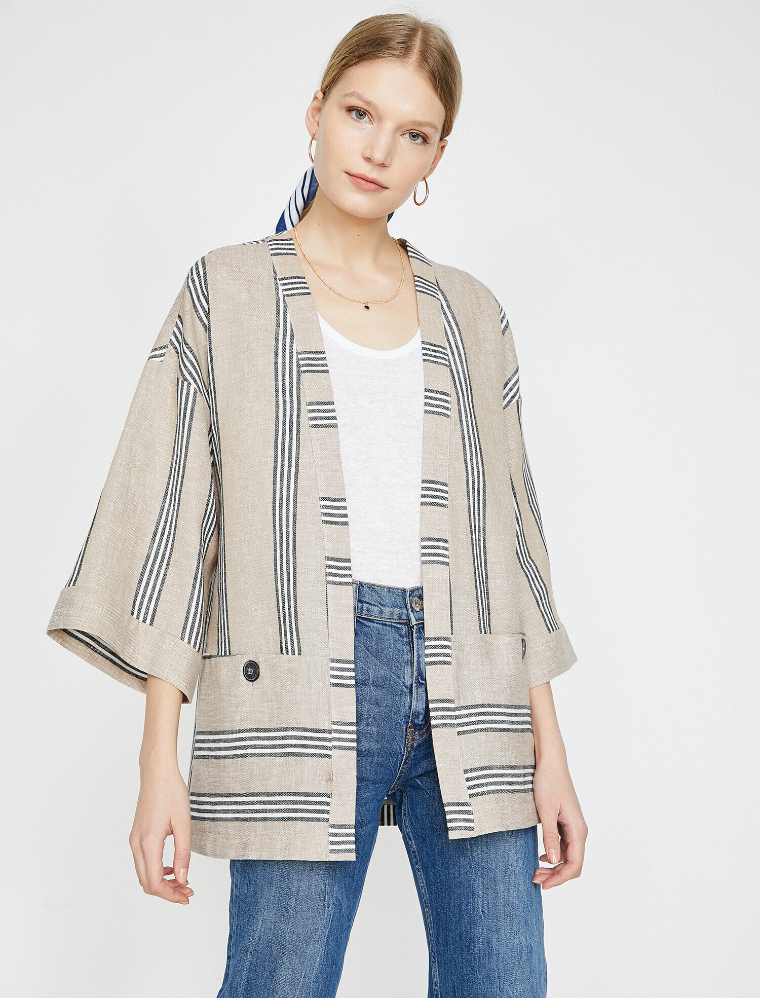   Keten Karışımlı Mont