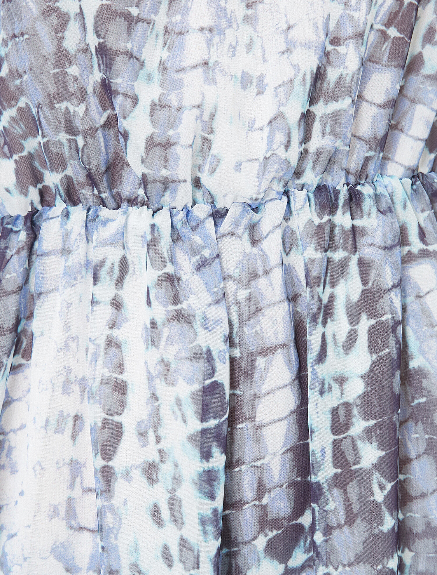   Desenli Şifon Uçuş Uçuş Elbise