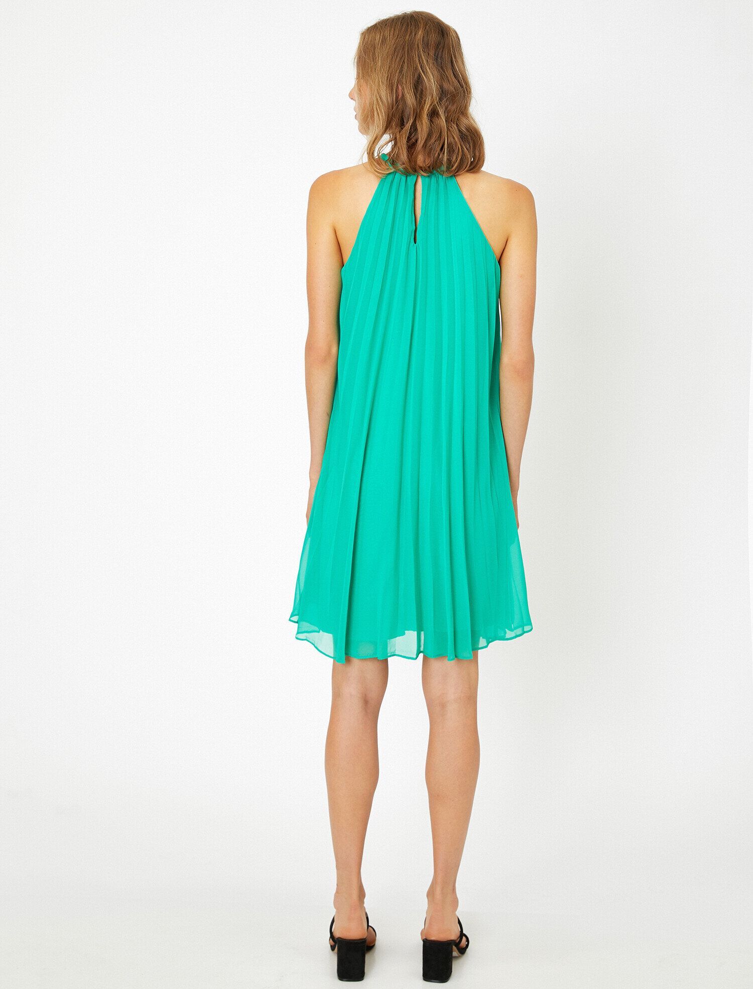   Kolsuz Midi Boy Elbise