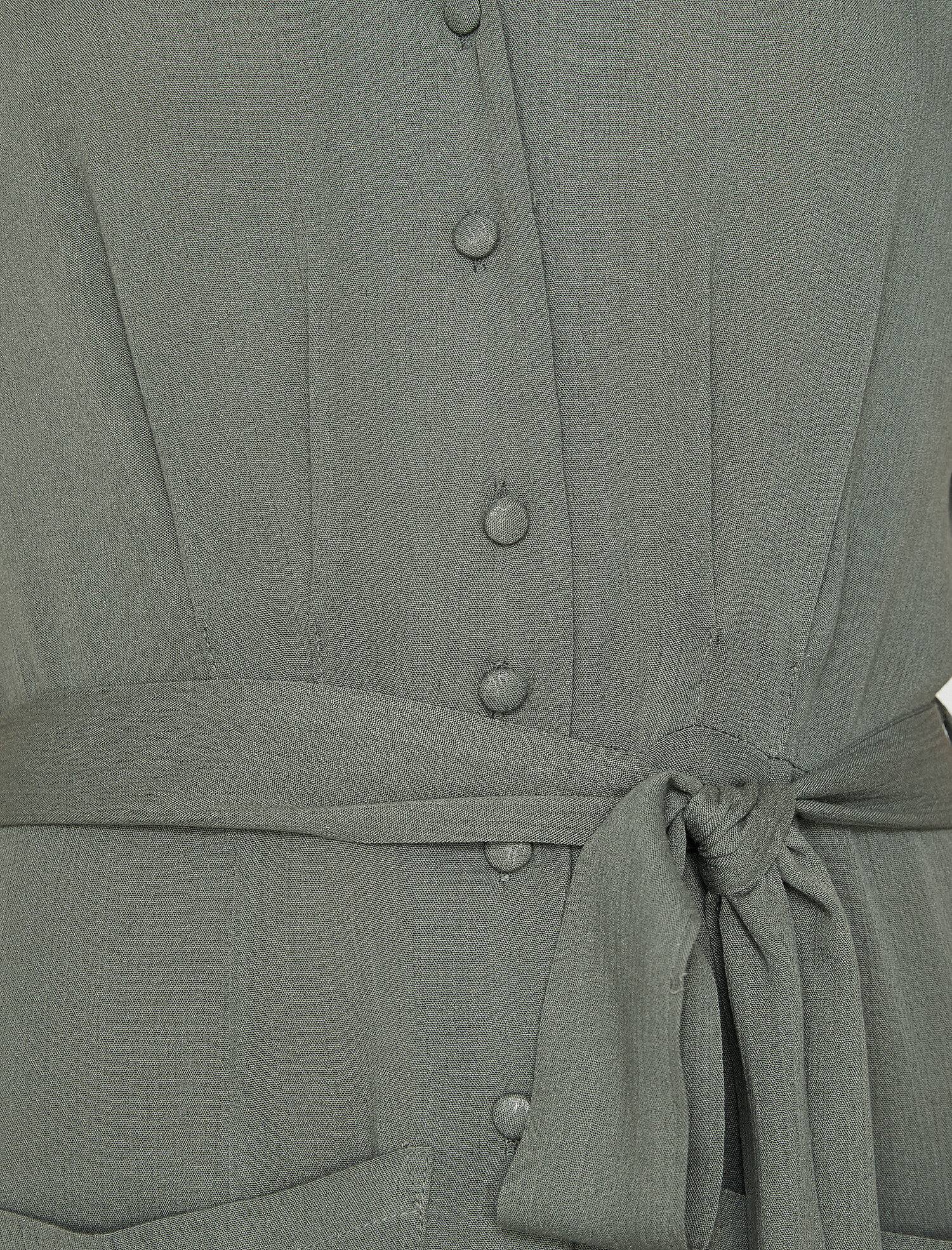   Düğme Detaylı Elbise