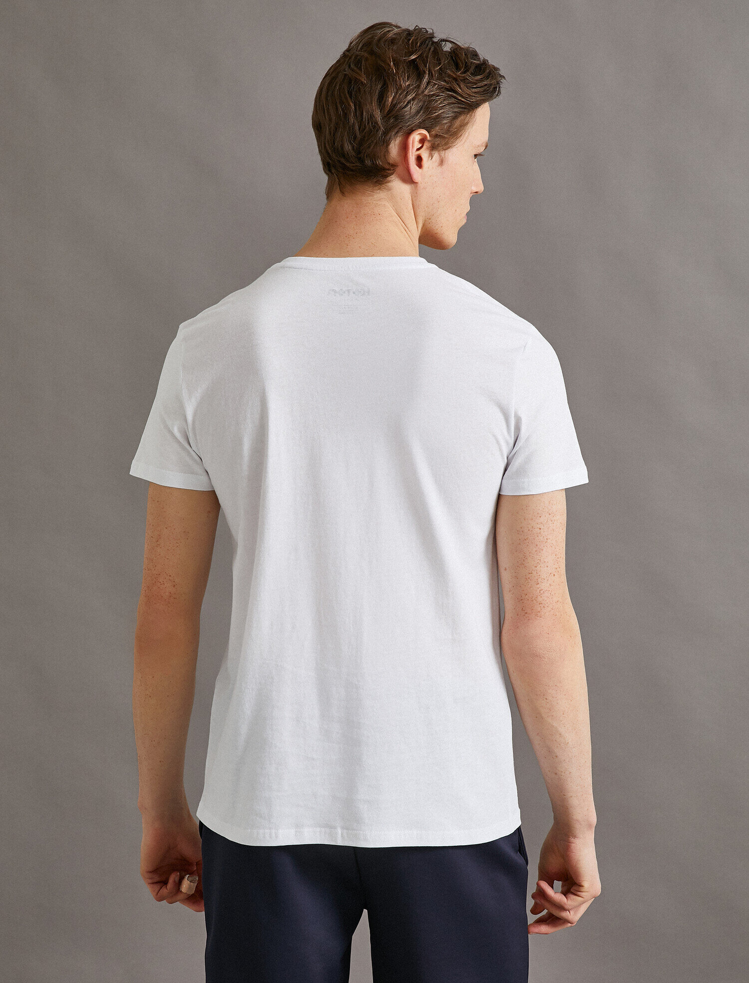 Slim Fit Tişört Basic Pamuklu Kısa Kollu