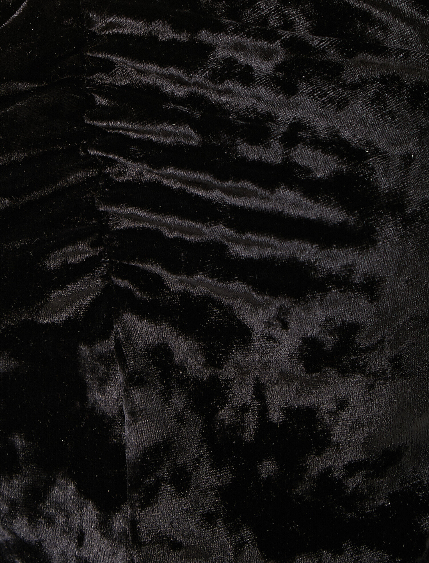   Uzun Kollu Tişört Büzgülü Kadife