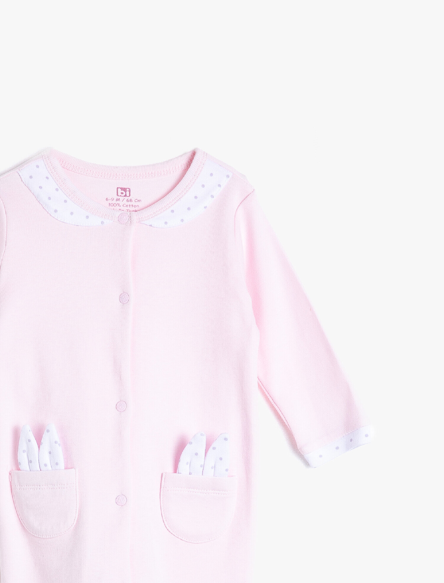 Kız Bebek Bibaby Uzun Kollu Tulum Pamuklu