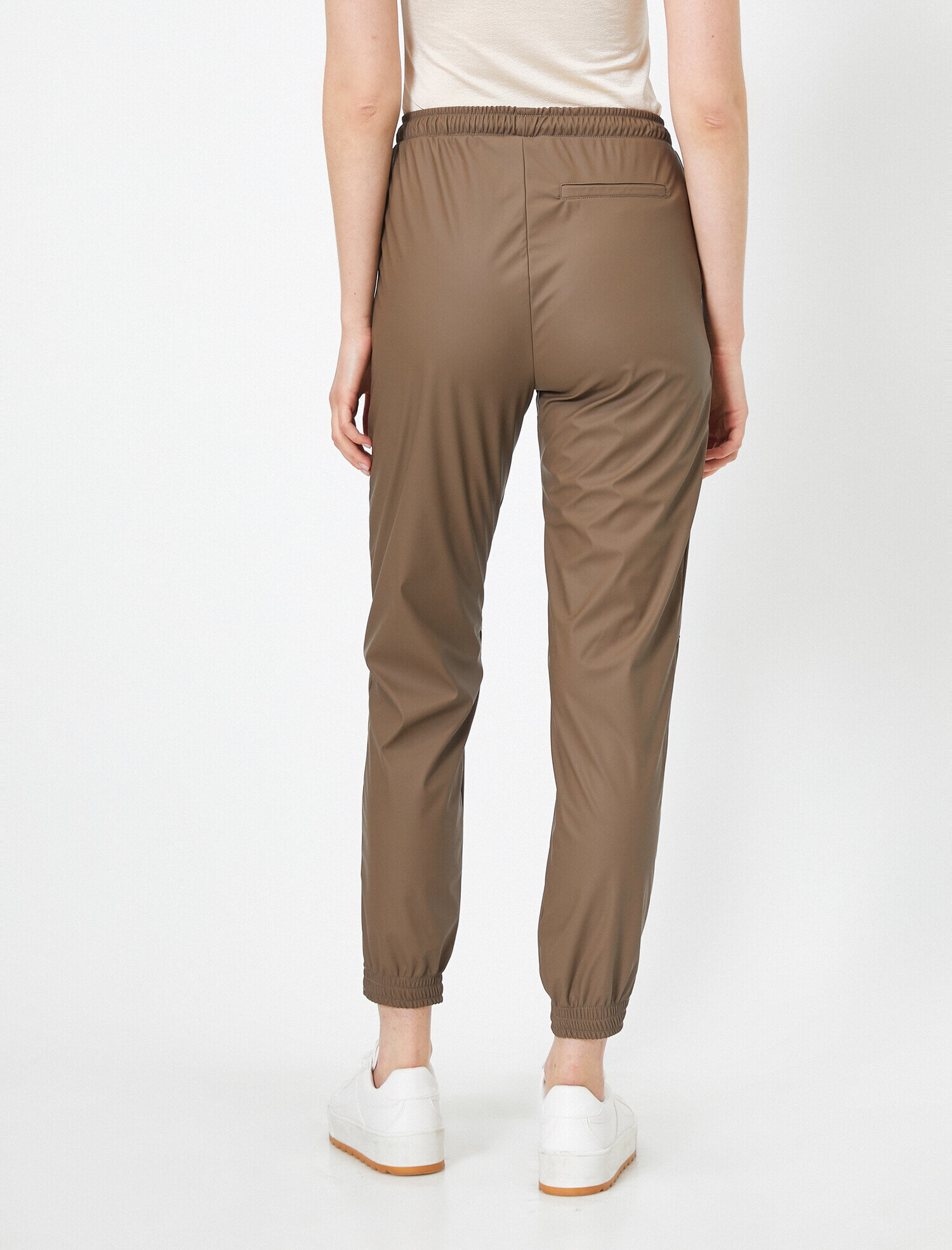   Suni Deri Jogging Fit Pantolon