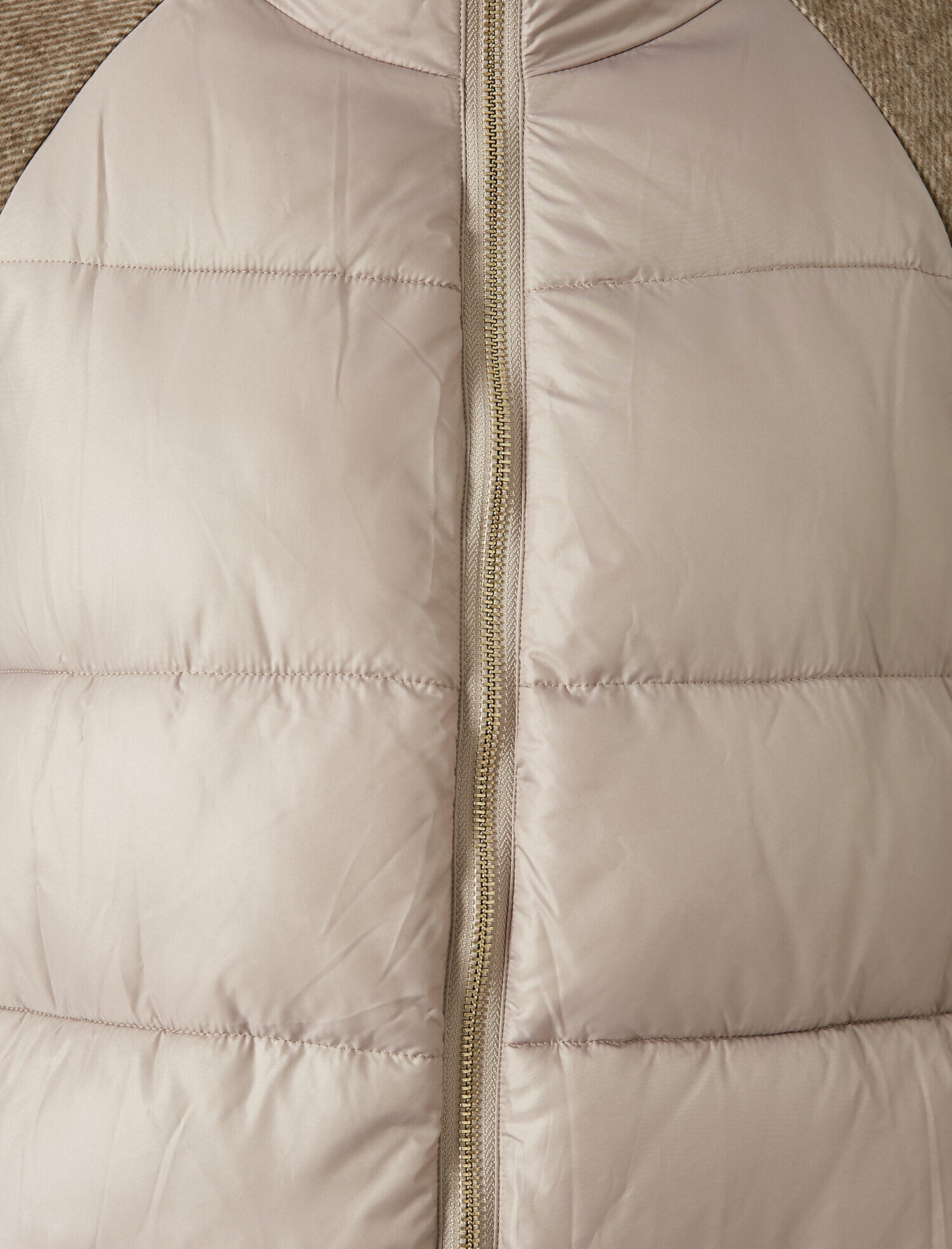   Kapitoneli Fermuarlı Şişme Mont