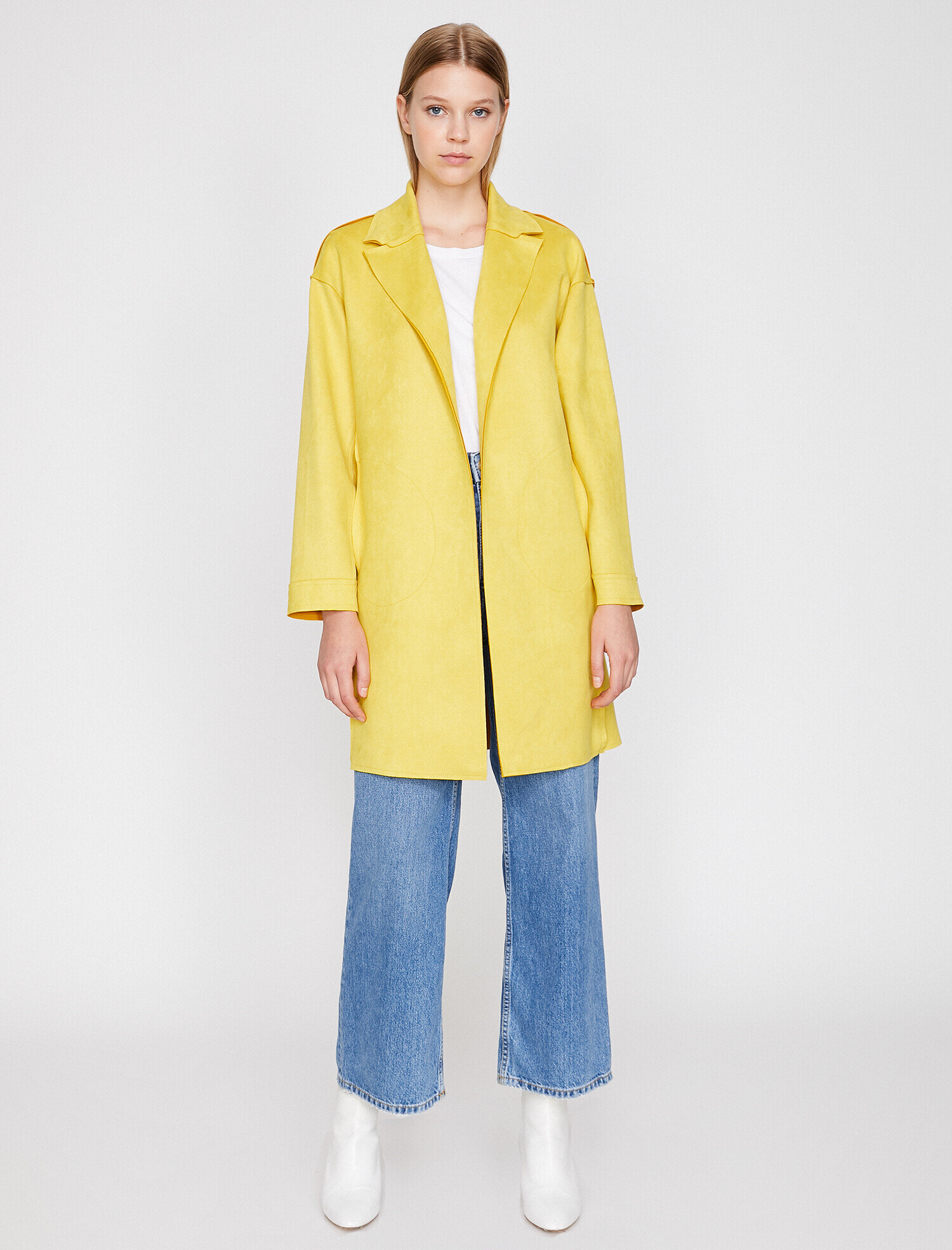   Cep Detaylı Trençkot