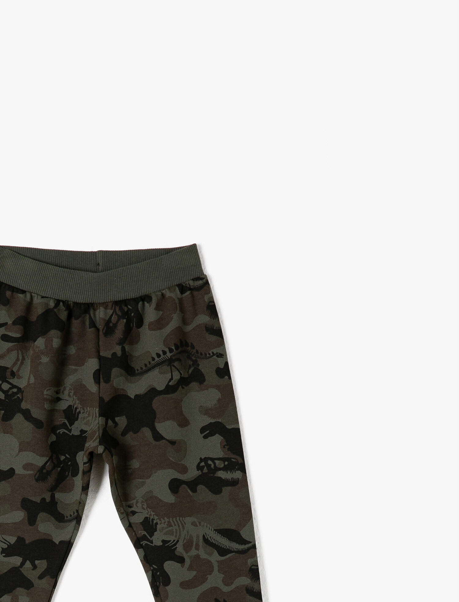 Erkek Çocuk Pamuklu Kamuflaj Baskılı Eşofman Altı