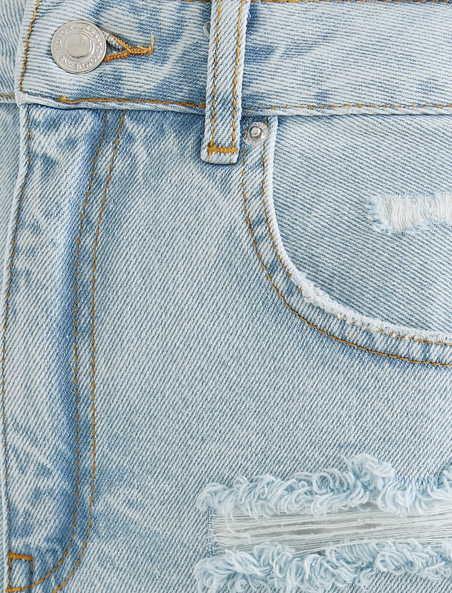   Yüksek Bel Kot Şort