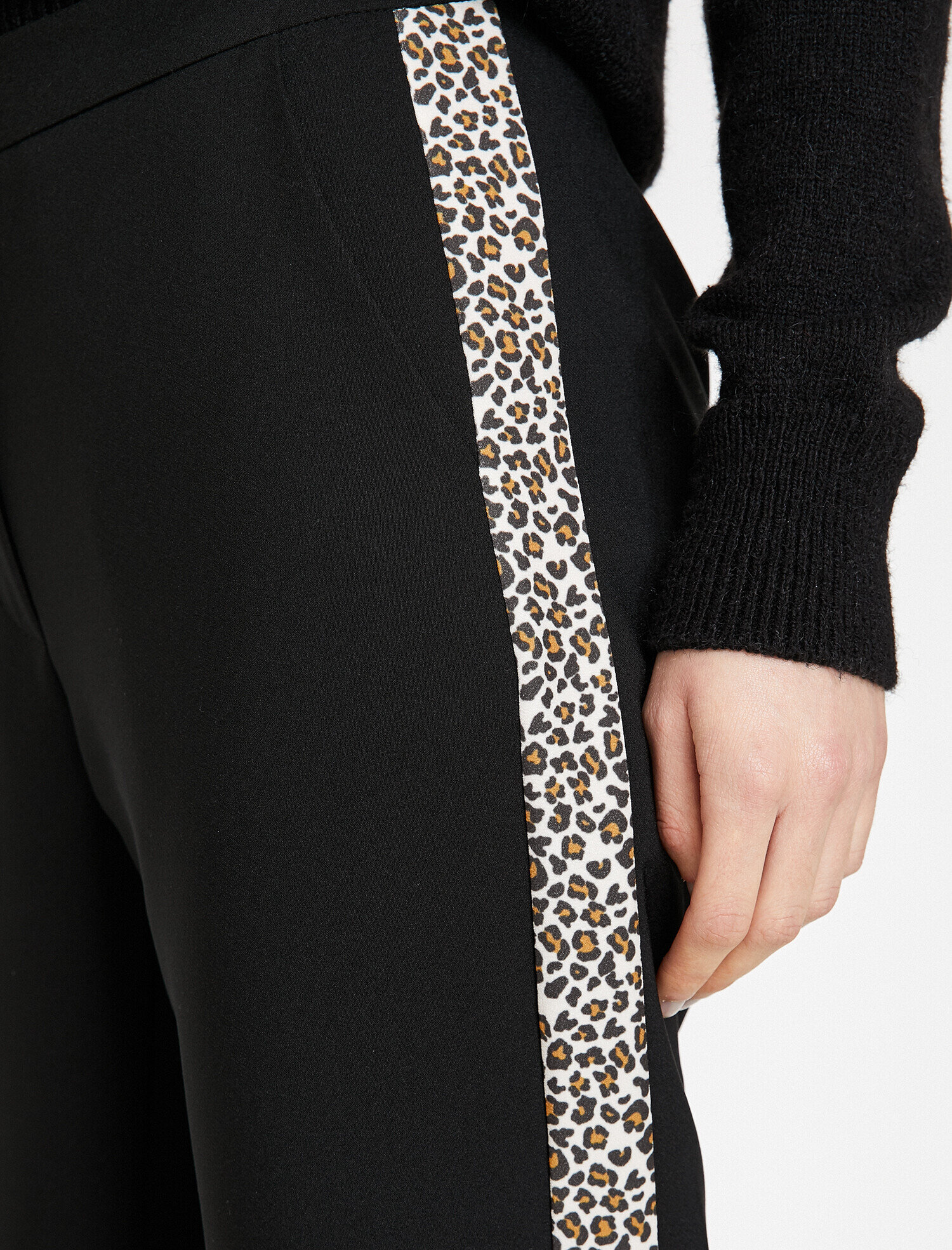   Leopar Şeritli Pantolon