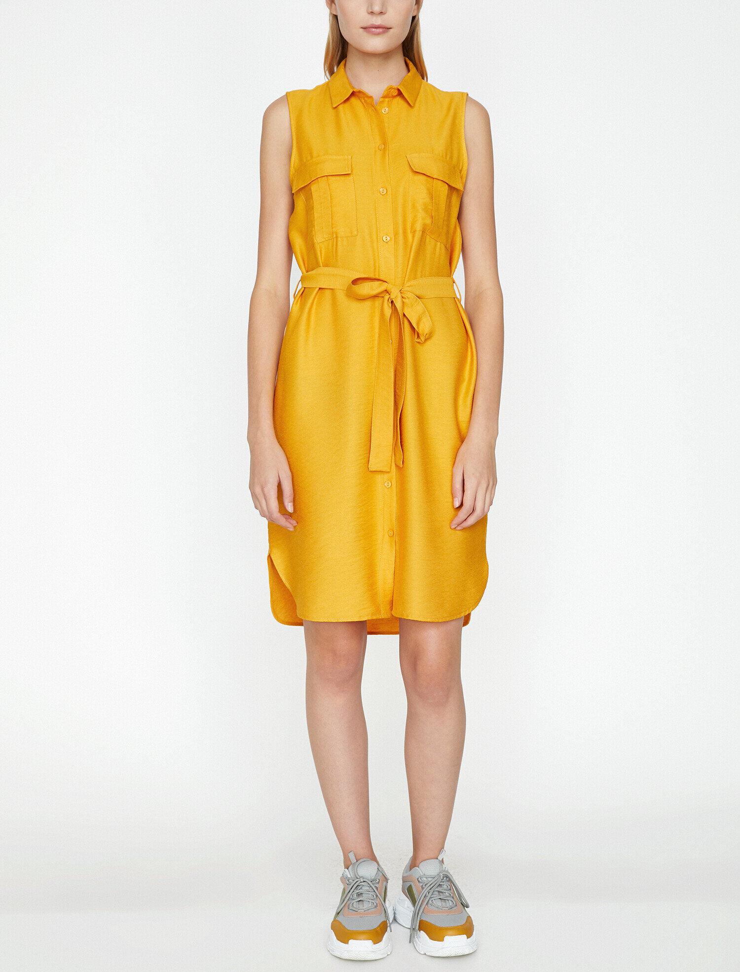   Beli Bağlamalı Elbise