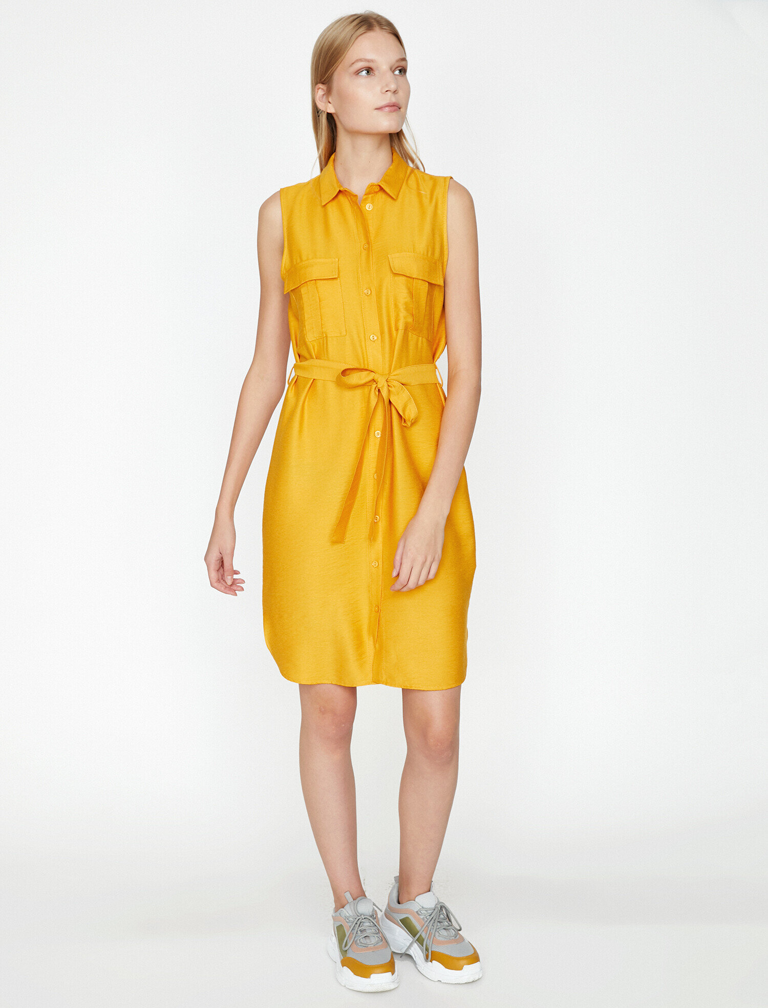   Beli Bağlamalı Elbise