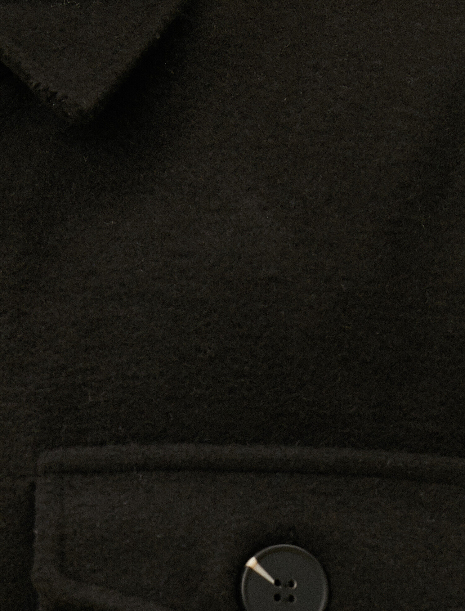   Gömlek Yaka Kapitoneli Astarlı Uzun Kaşe Ceket