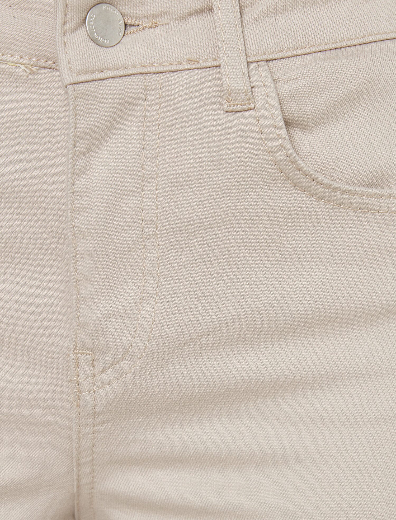   Dar Paça Kot Pantolon Dar Kesim Yüksek Bel