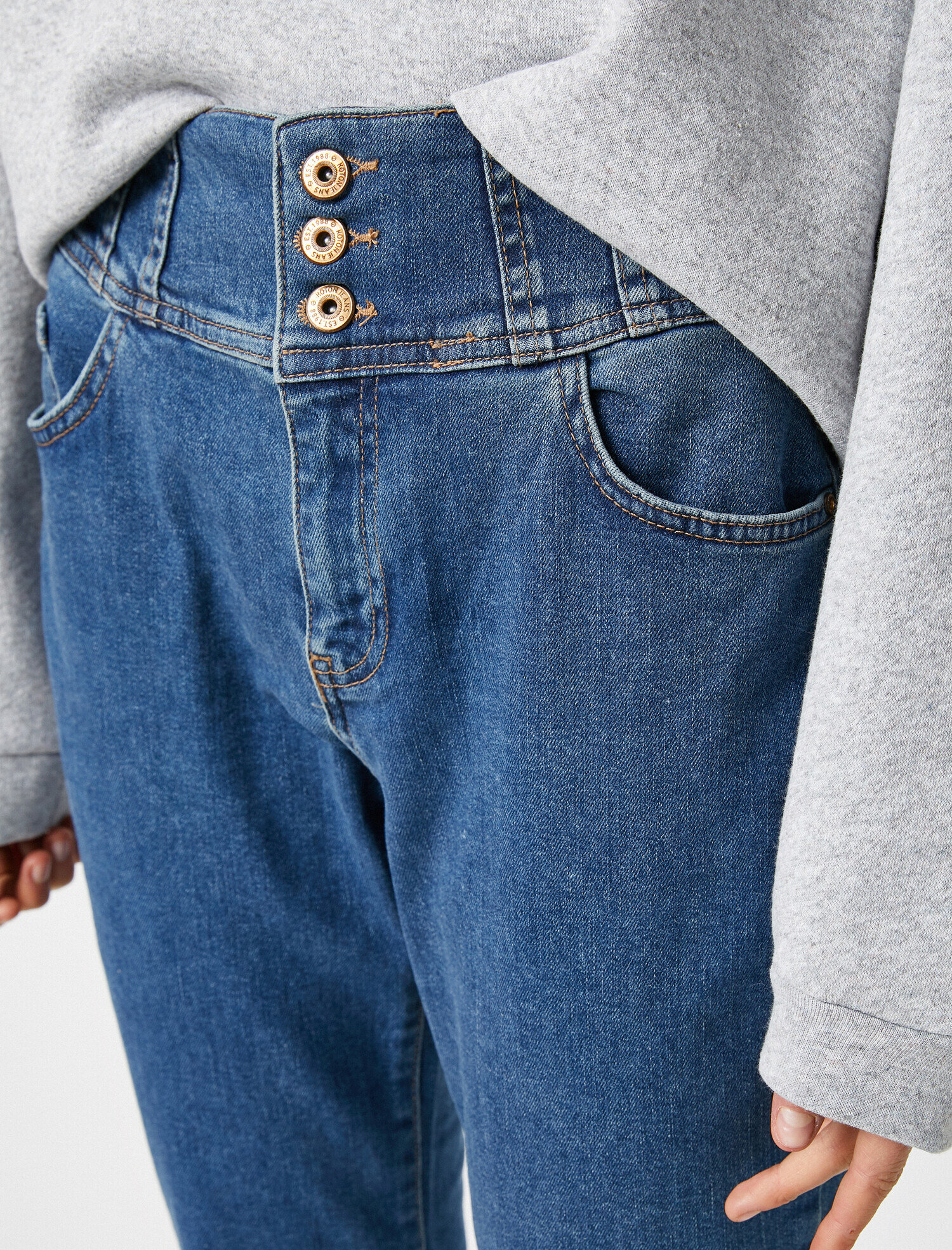   Taylor Jean - Ekstra Yüksek Bel Dar Kesim Dar Paça Pantolon