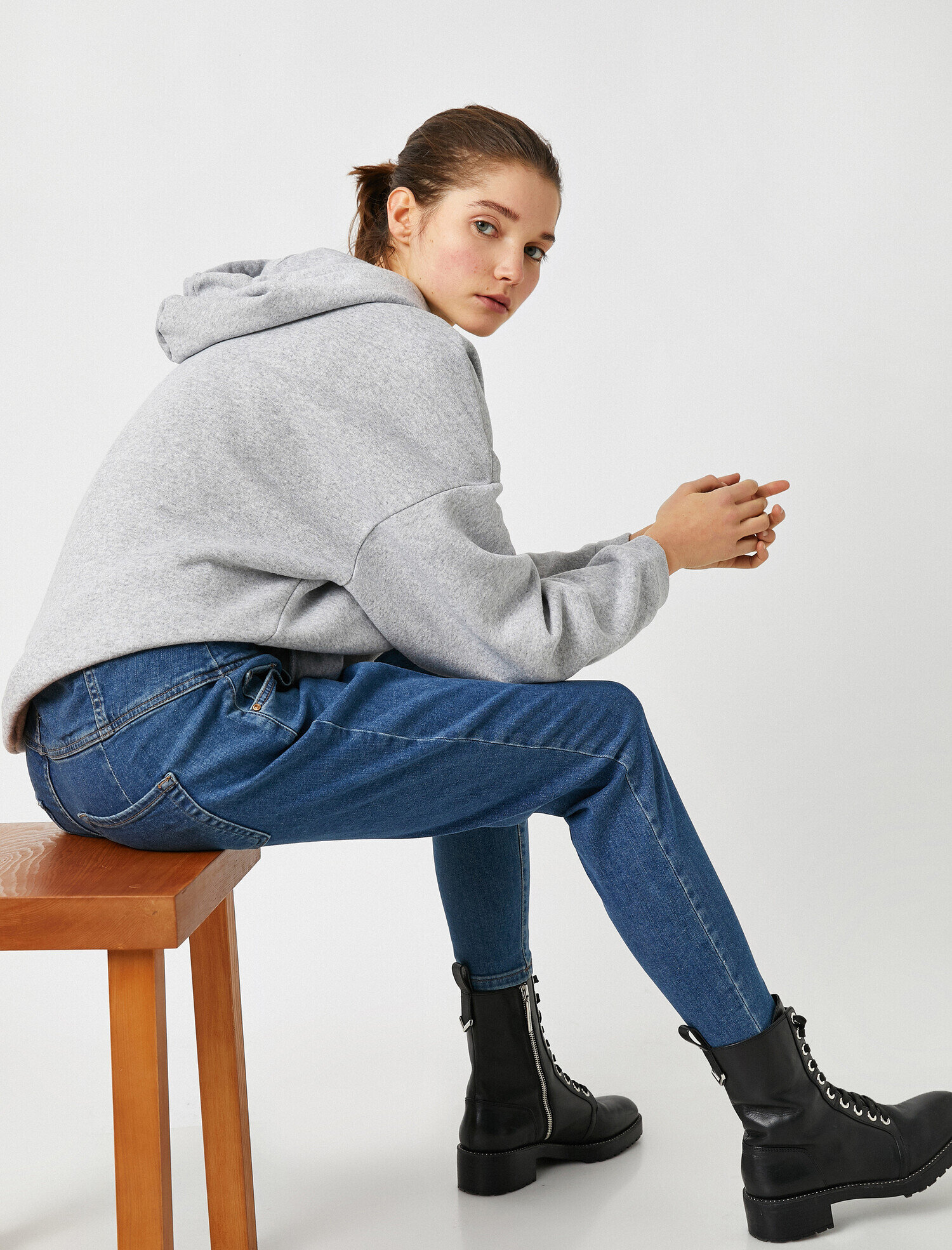   Taylor Jean - Ekstra Yüksek Bel Dar Kesim Dar Paça Pantolon