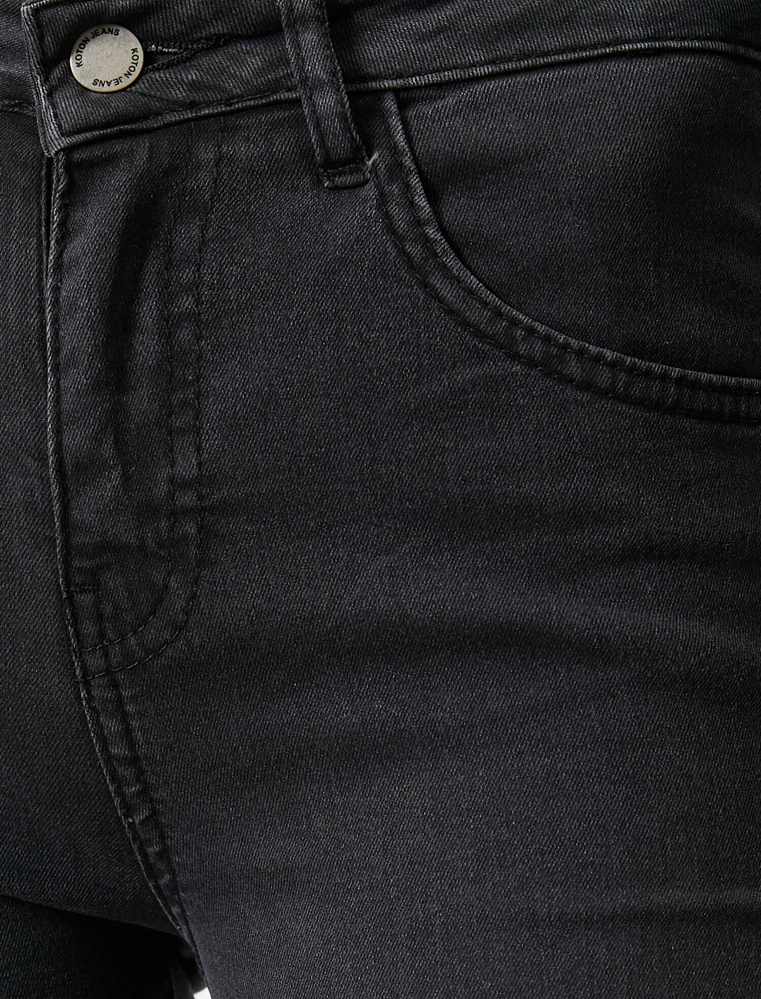 Dar Paça Kot Pantolon Dar Kesim Yüksek Bel - Carmen Jean