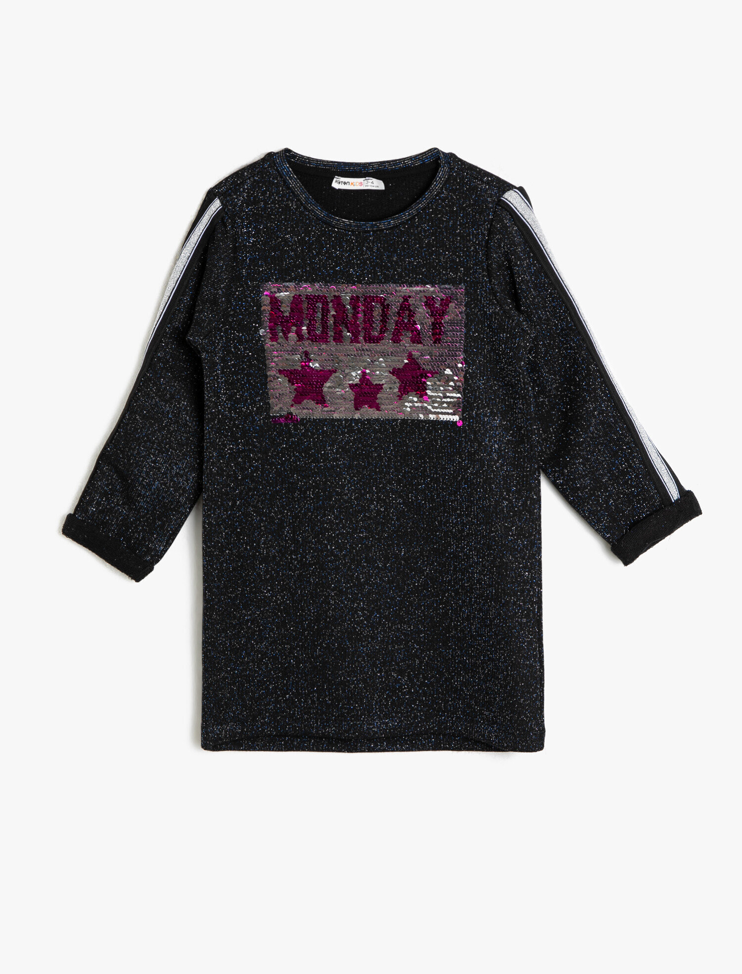  Kız Çocuk Pul Detaylı Elbise