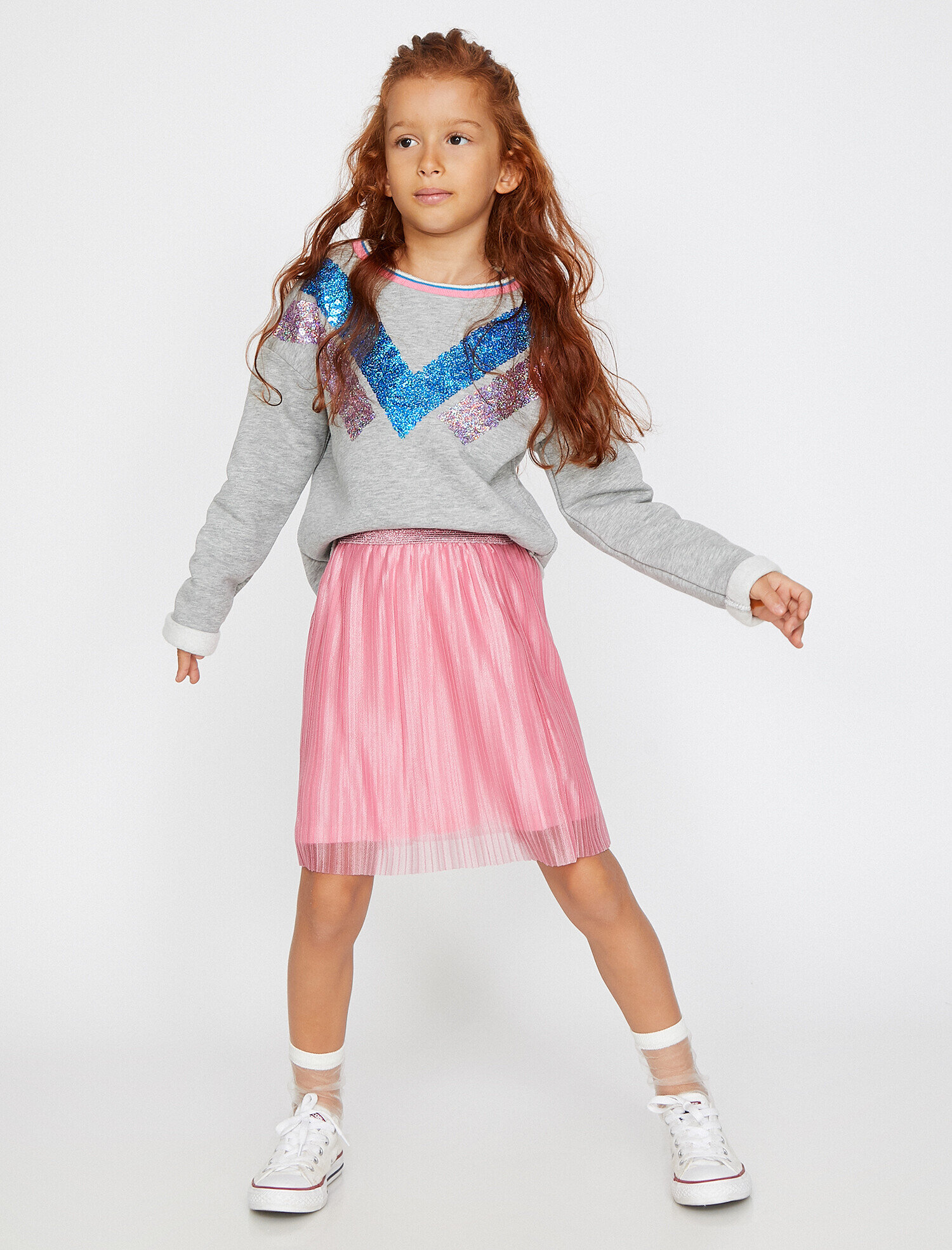  Kız Çocuk Fırfır Detaylı Etek