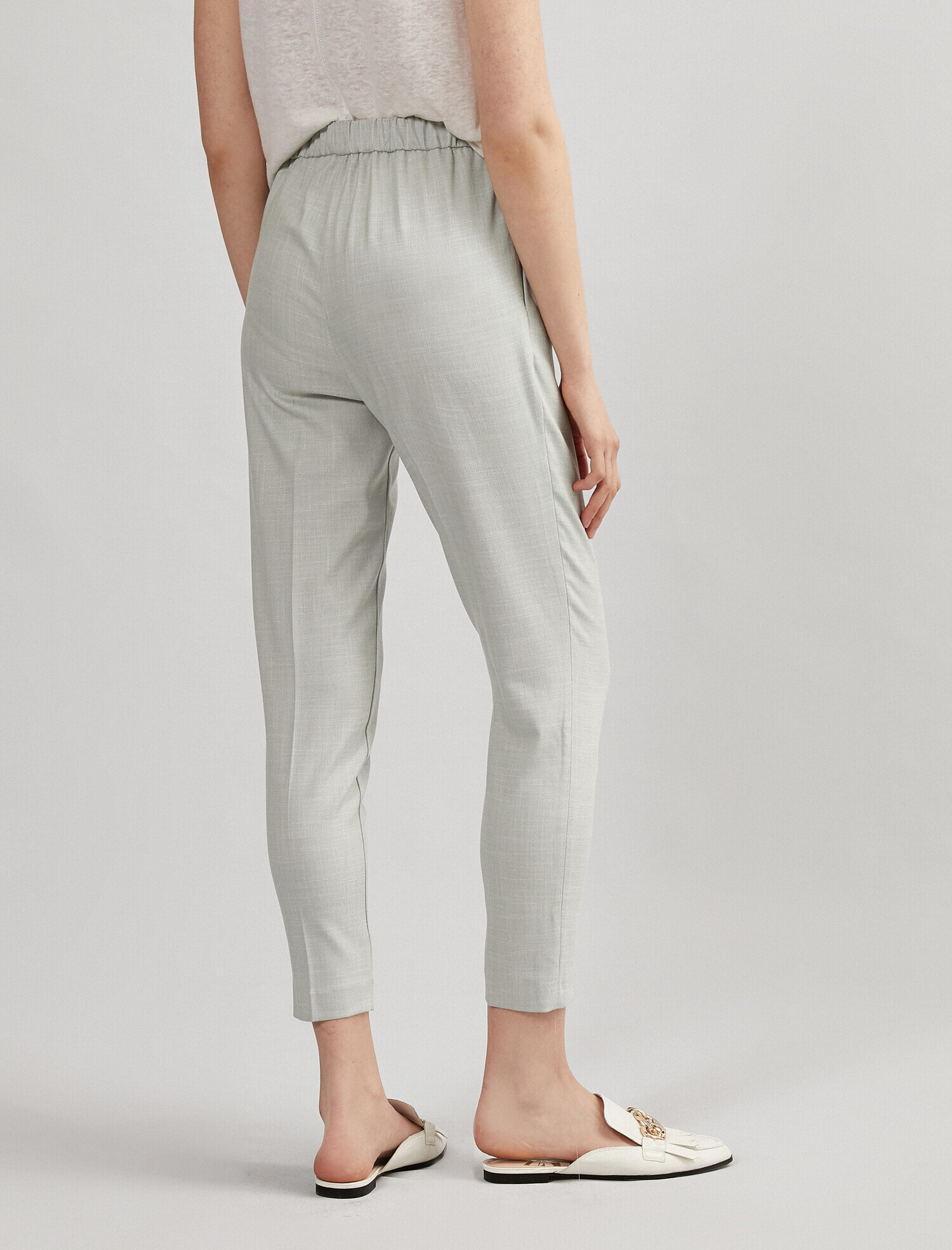   Kısa Paça Pilili Pantolon