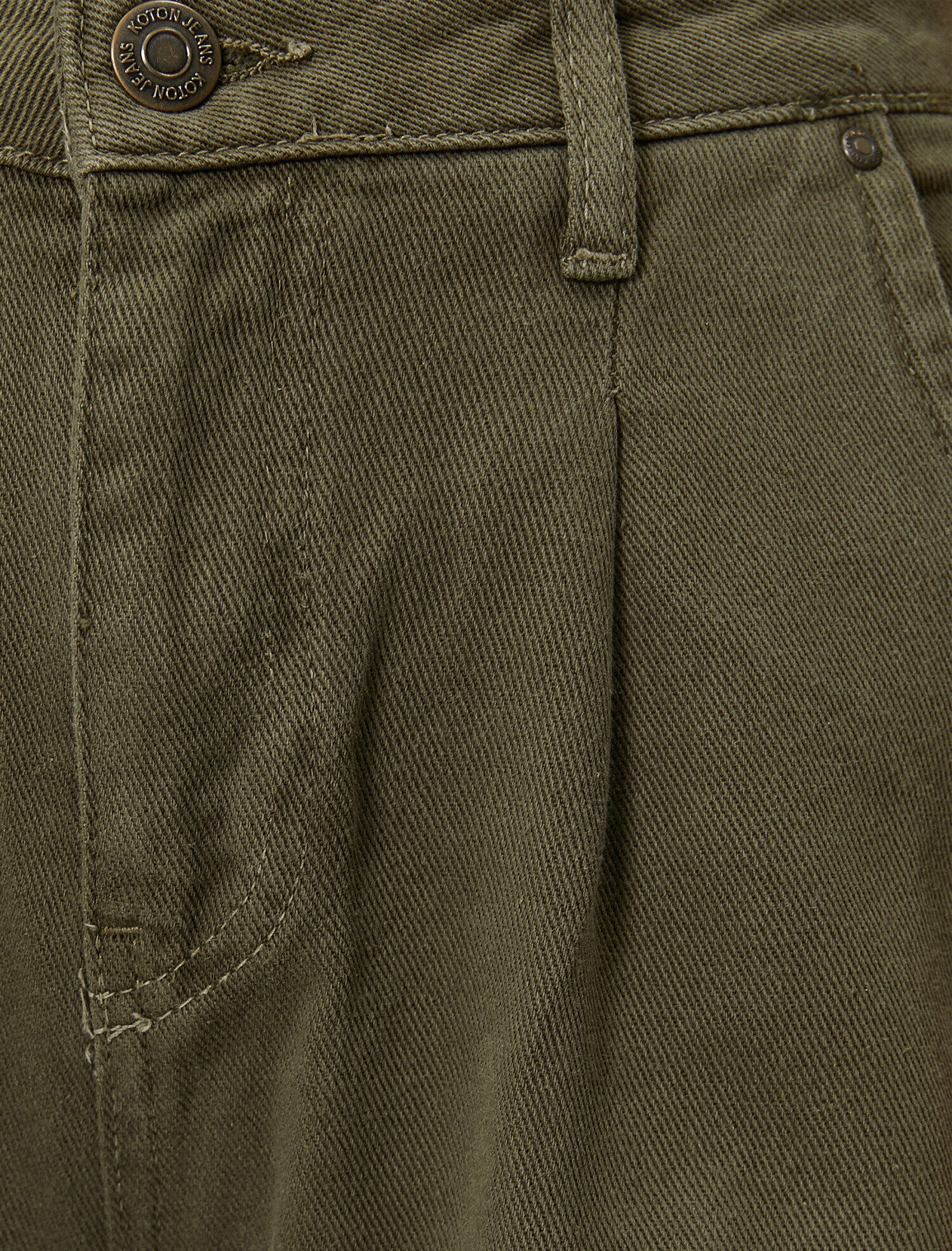   Yüksek Bel Pileli Pantolon