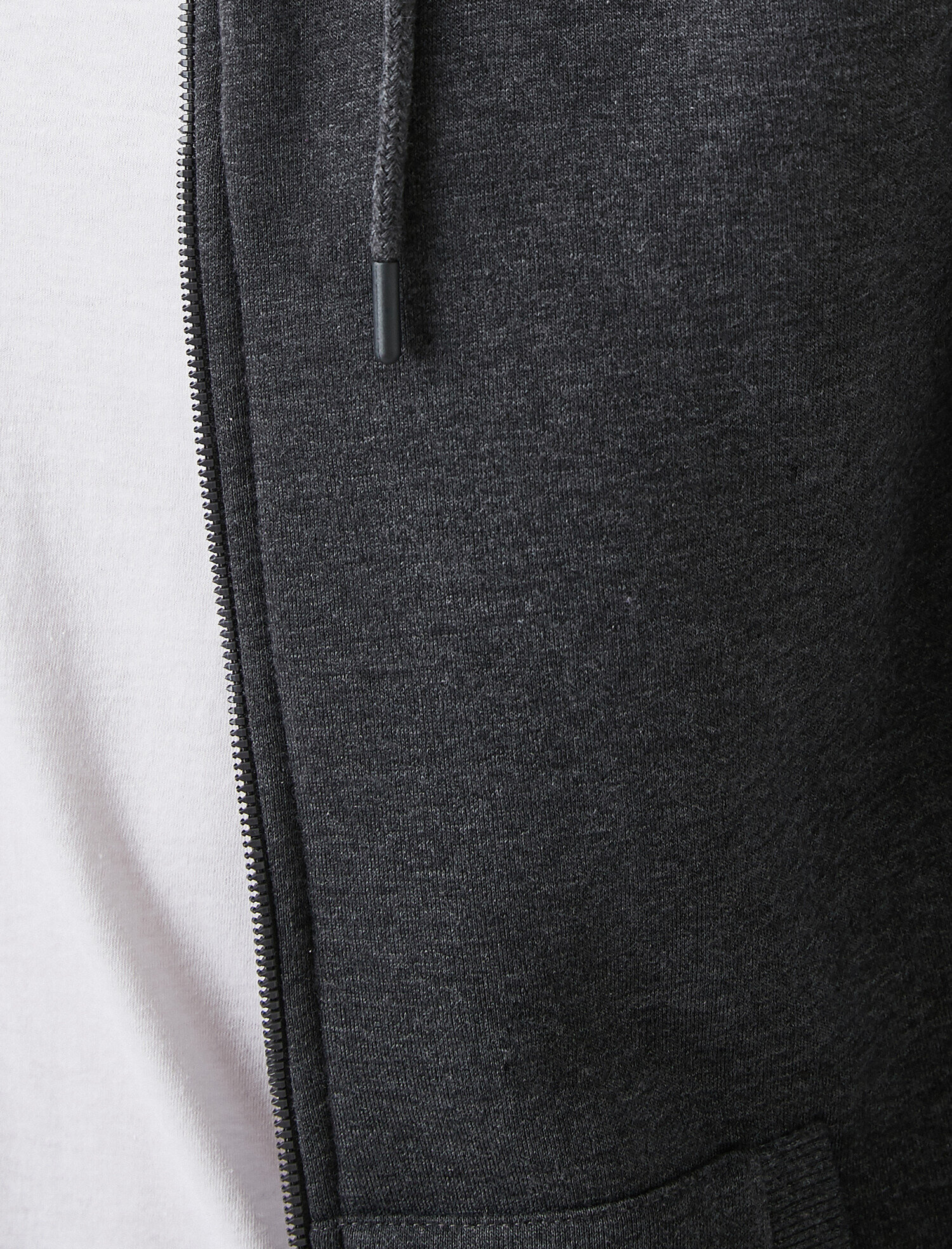   Fermuarlı Sweatshirt Kapüşonlu