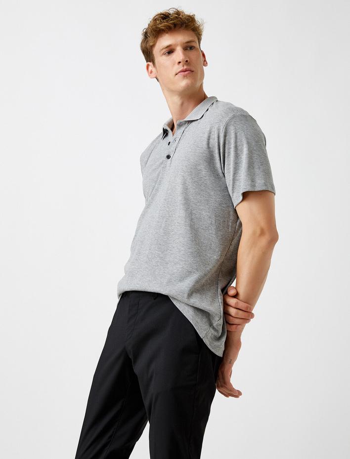  Basic Polo Yaka Tişört Pike
