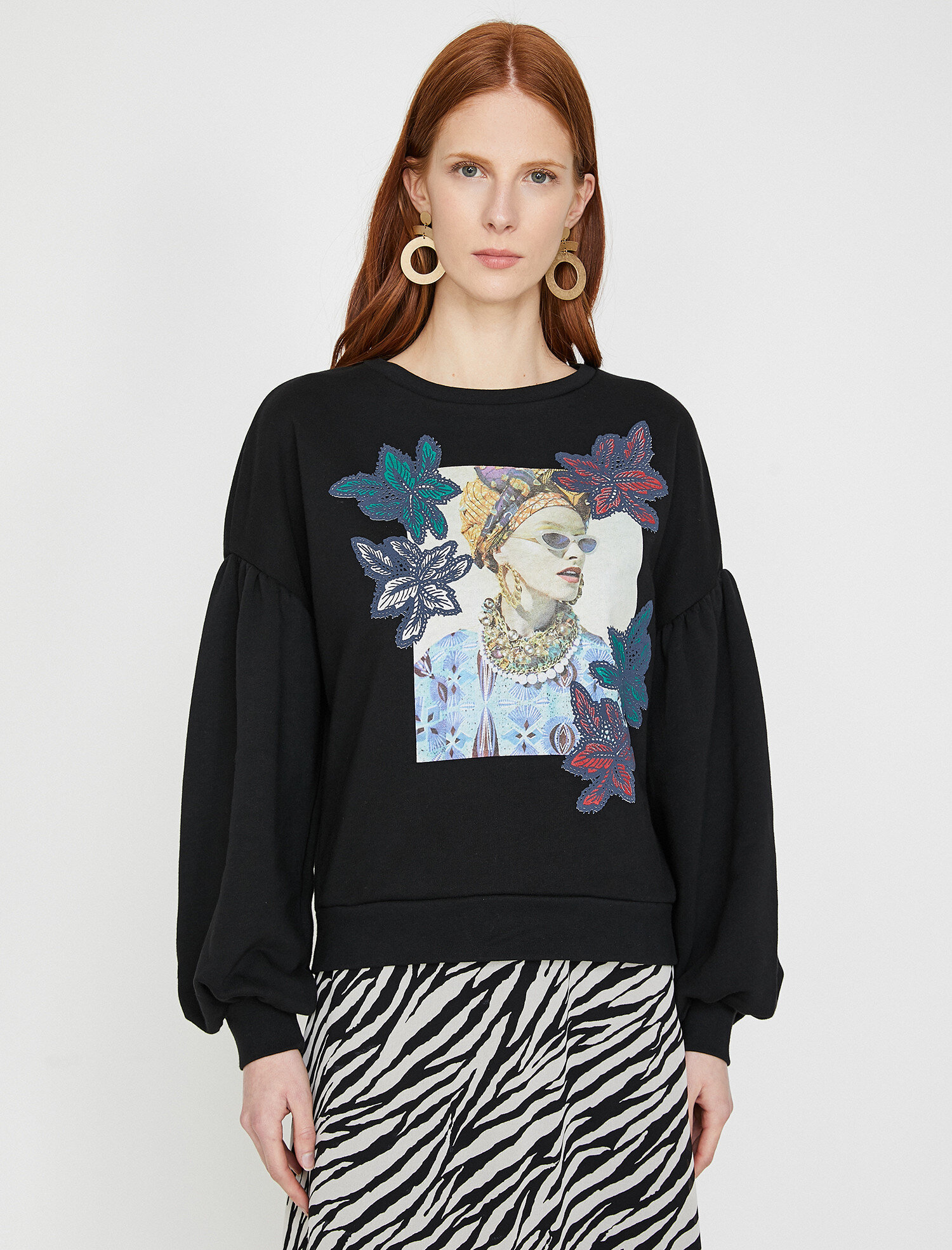   Baskılı Sweatshirt