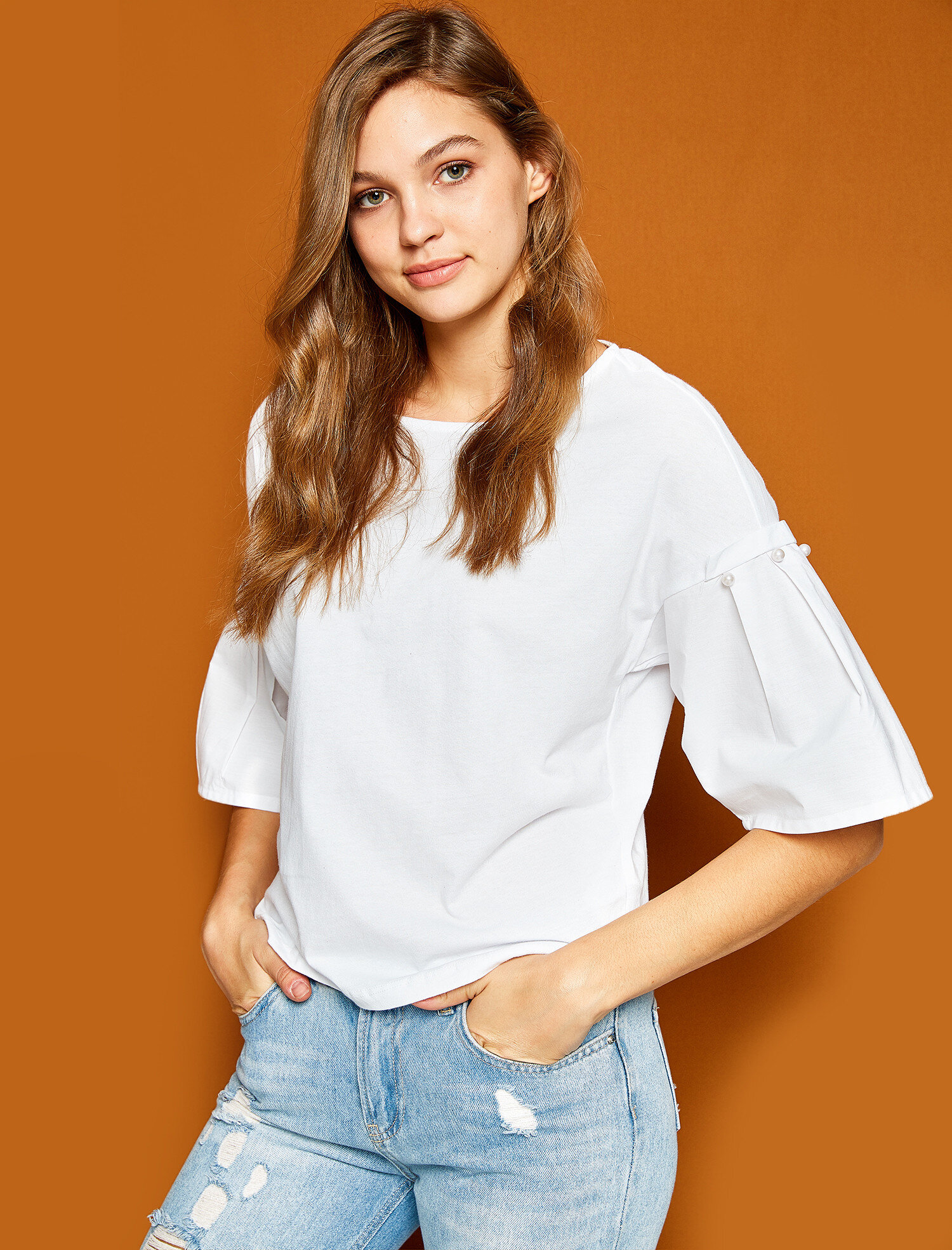   İnci Detaylı Tişört