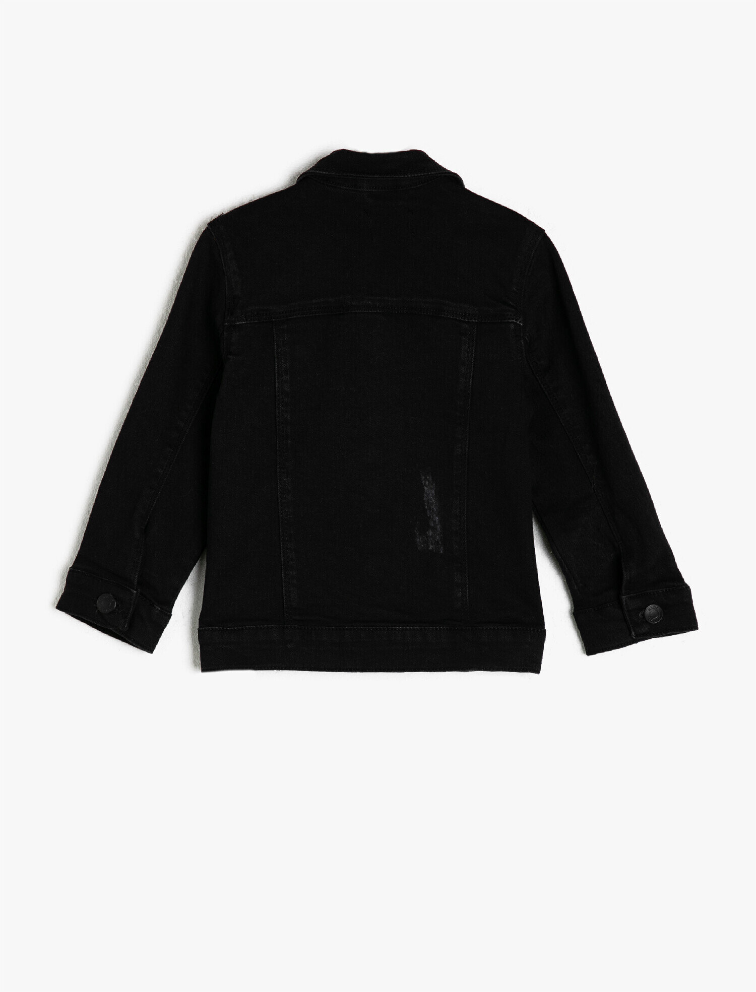  Erkek Çocuk Klasik Yaka Cepli Pamuklu Jean Ceket