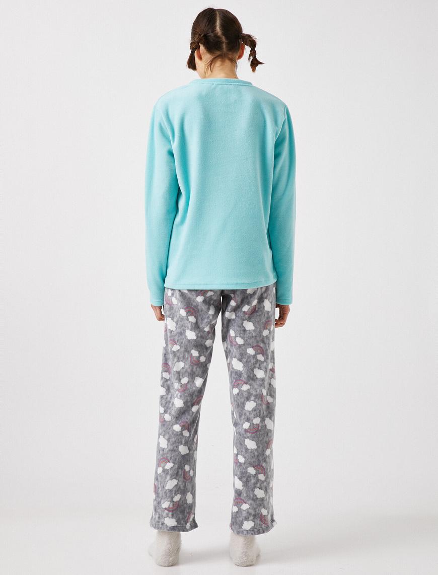   Polar Nakış Detaylı Pijama Takımı