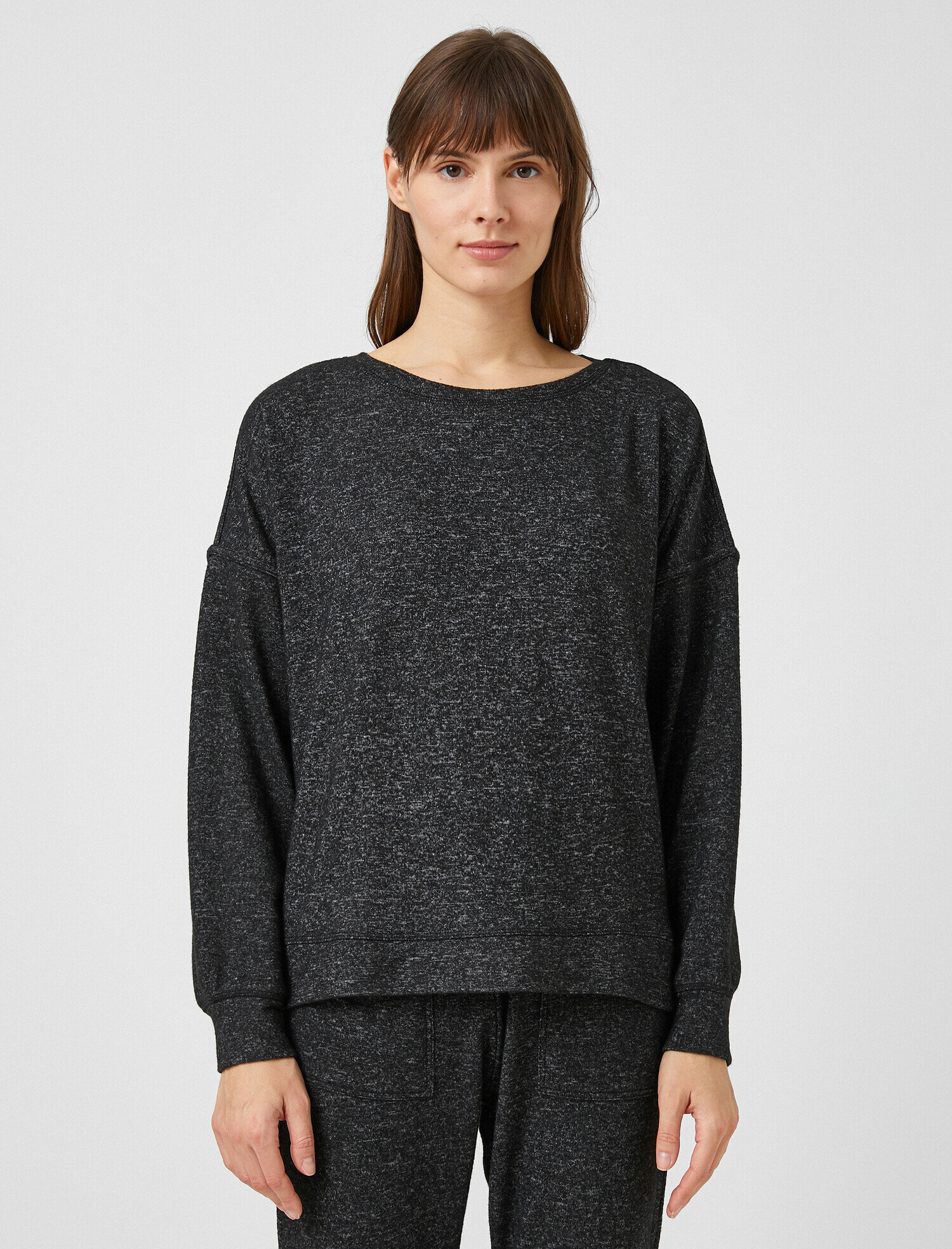   Bisiklet Yaka Pijama Üstü