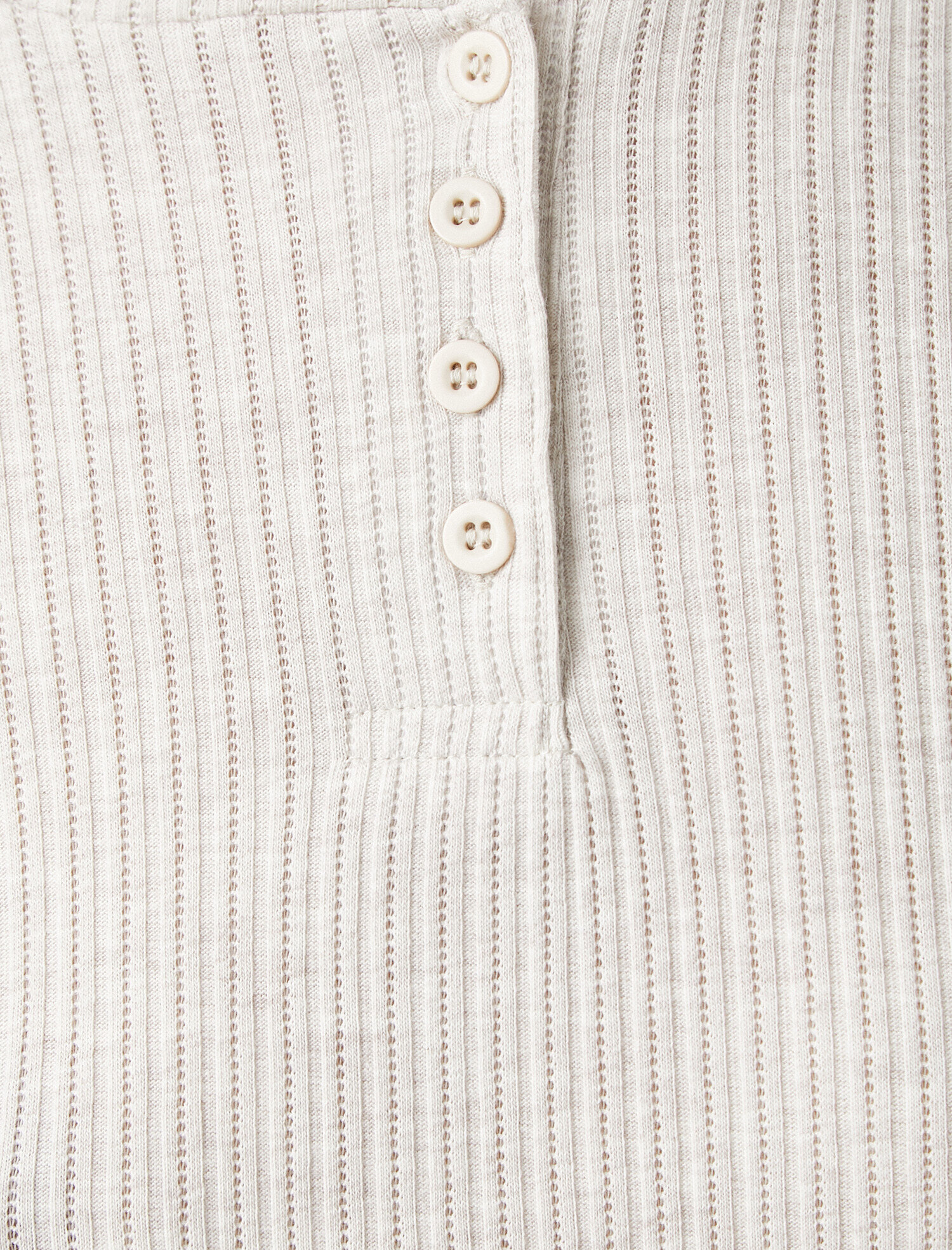   Organik Pamuklu Uzun Kollu Pijama Üstü