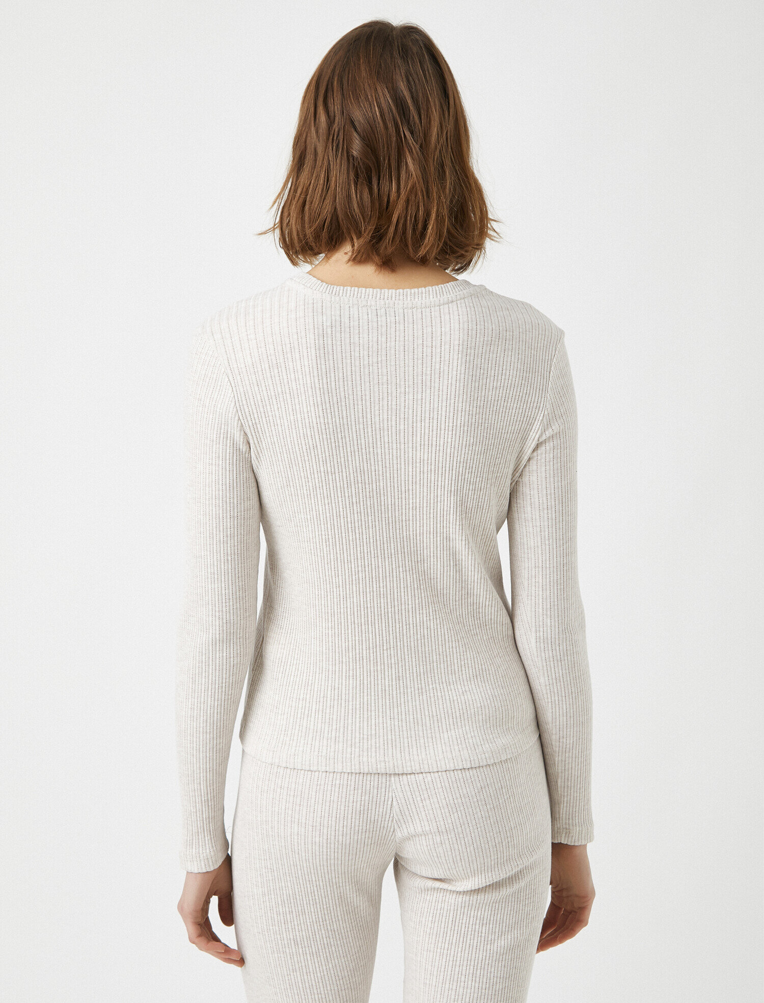   Organik Pamuklu Uzun Kollu Pijama Üstü