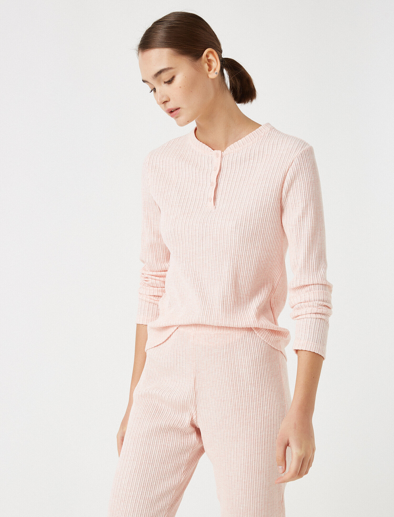   Organik Pamuklu Uzun Kollu Pijama Üstü