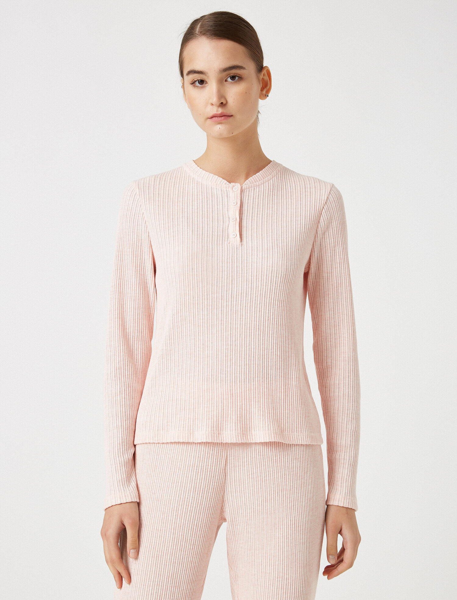   Organik Pamuklu Uzun Kollu Pijama Üstü