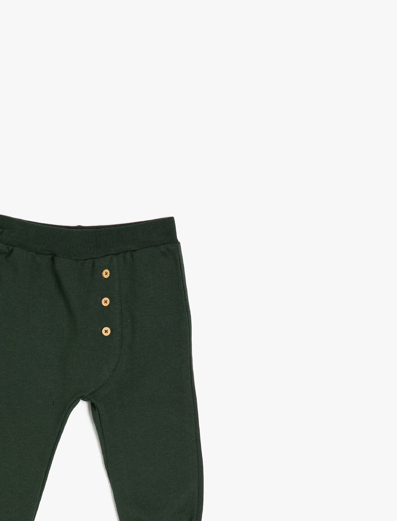  Erkek Bebek Eşofman Altı Pamuklu Düğme Detaylı