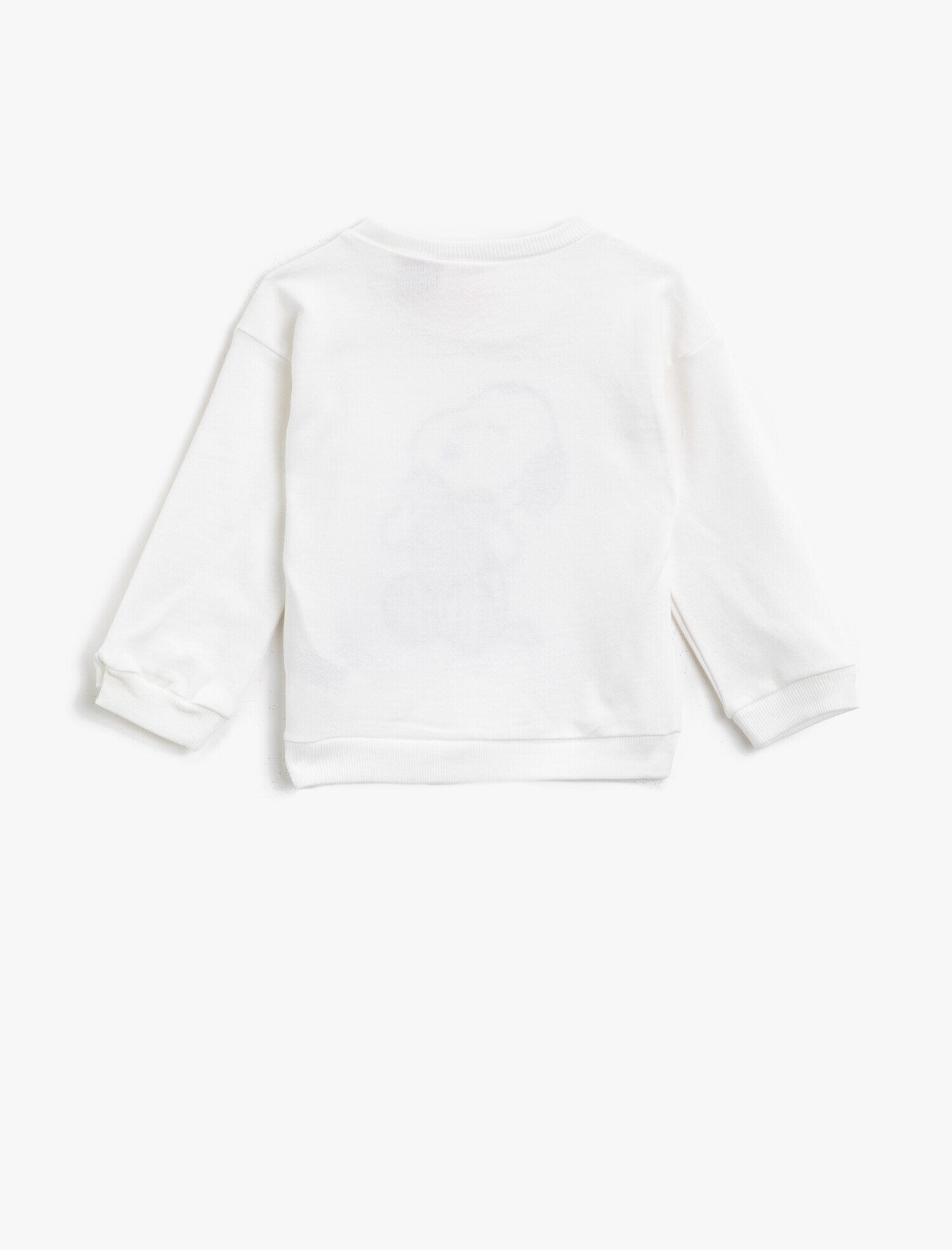  Kız Bebek Pamuklu Snoopy Lisanslı Baskılı Bisiklet Yaka Sweatshirt