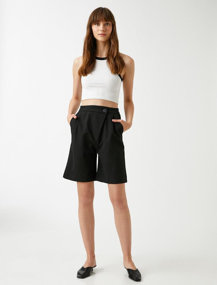  Bermuda Şort Cep Detaylı